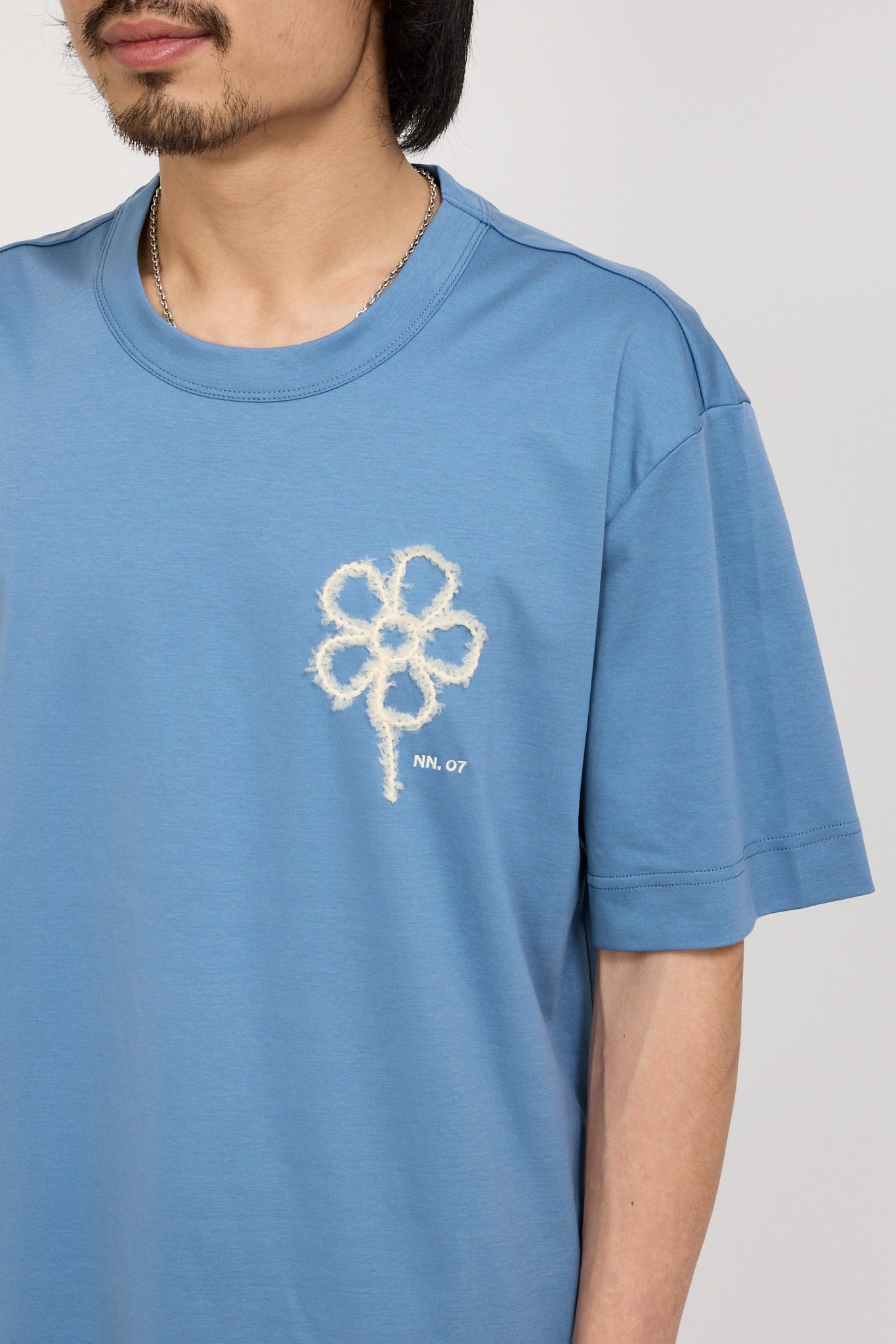 NN07 | Pedro Organic Cotton Tee Blue Jasper | Maplestore