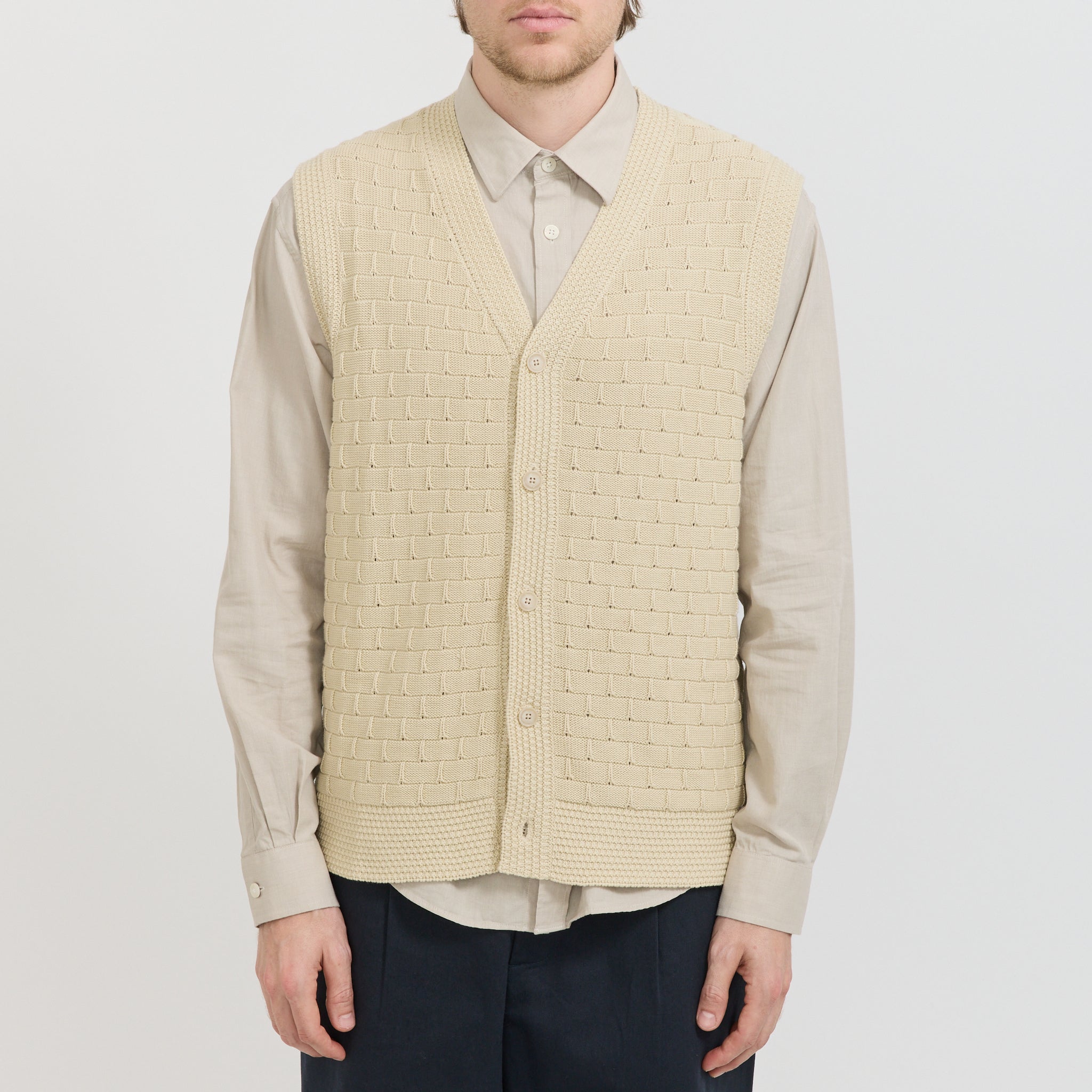 Reece Vest 6600 Ecru