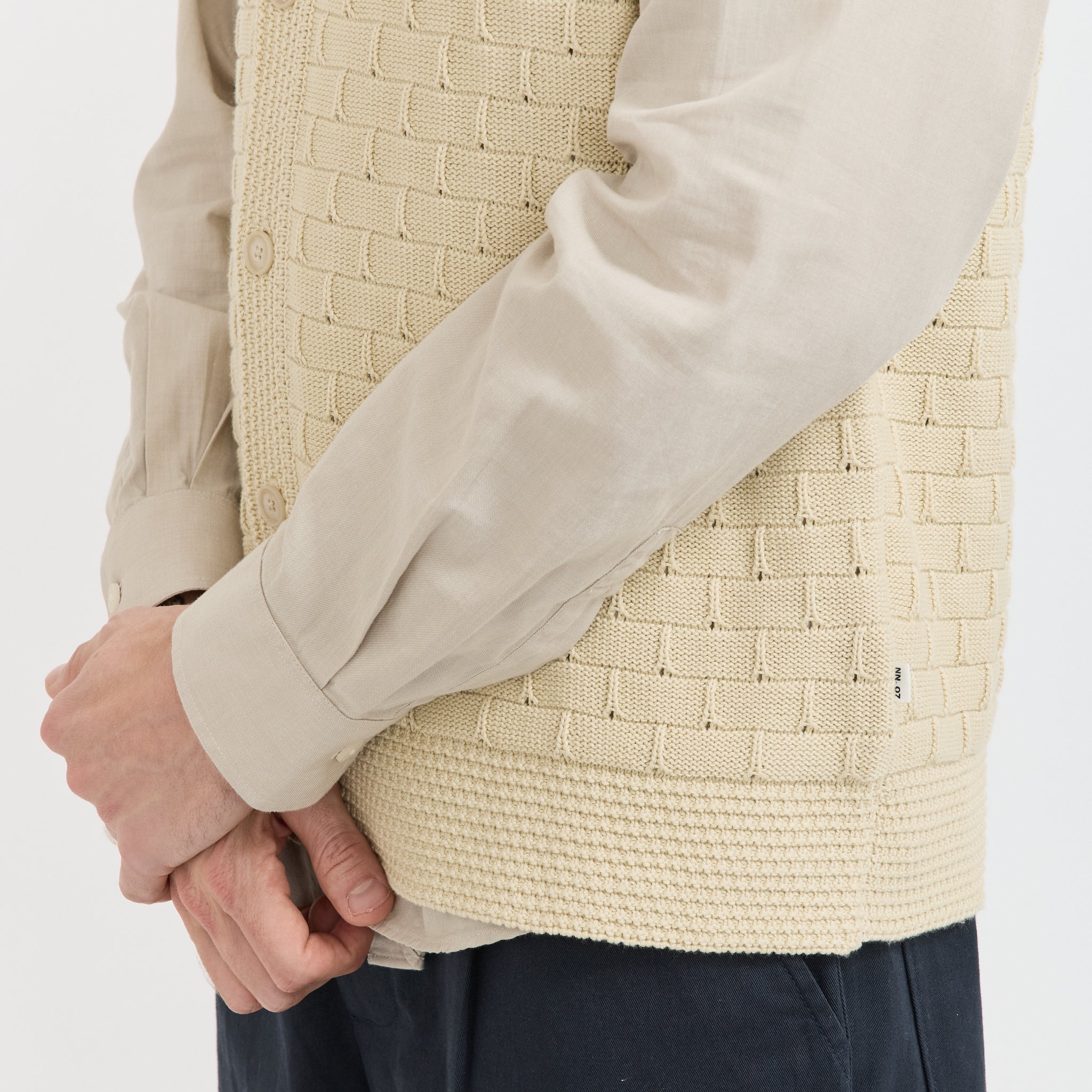 Reece Vest 6600 Ecru