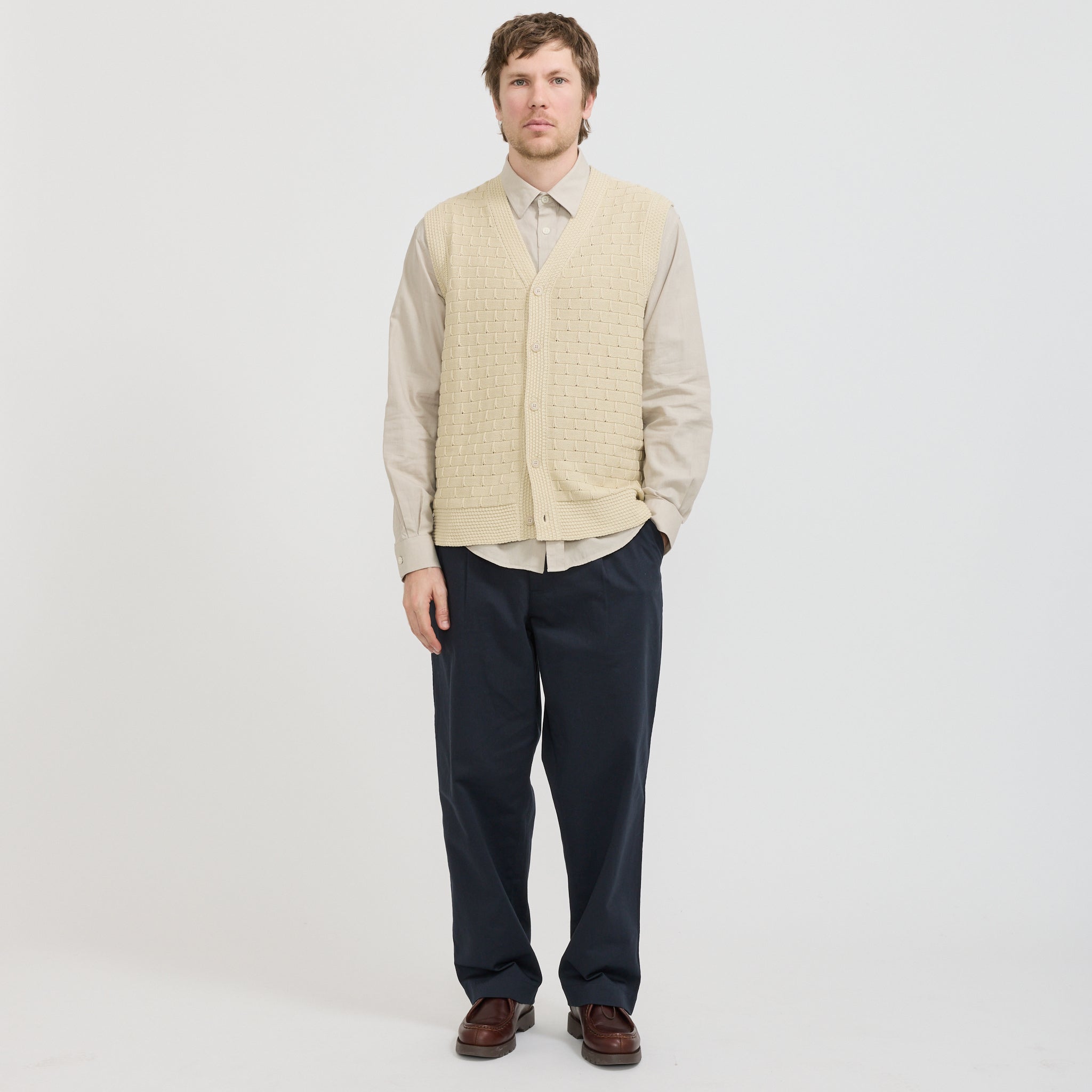 Reece Vest 6600 Ecru
