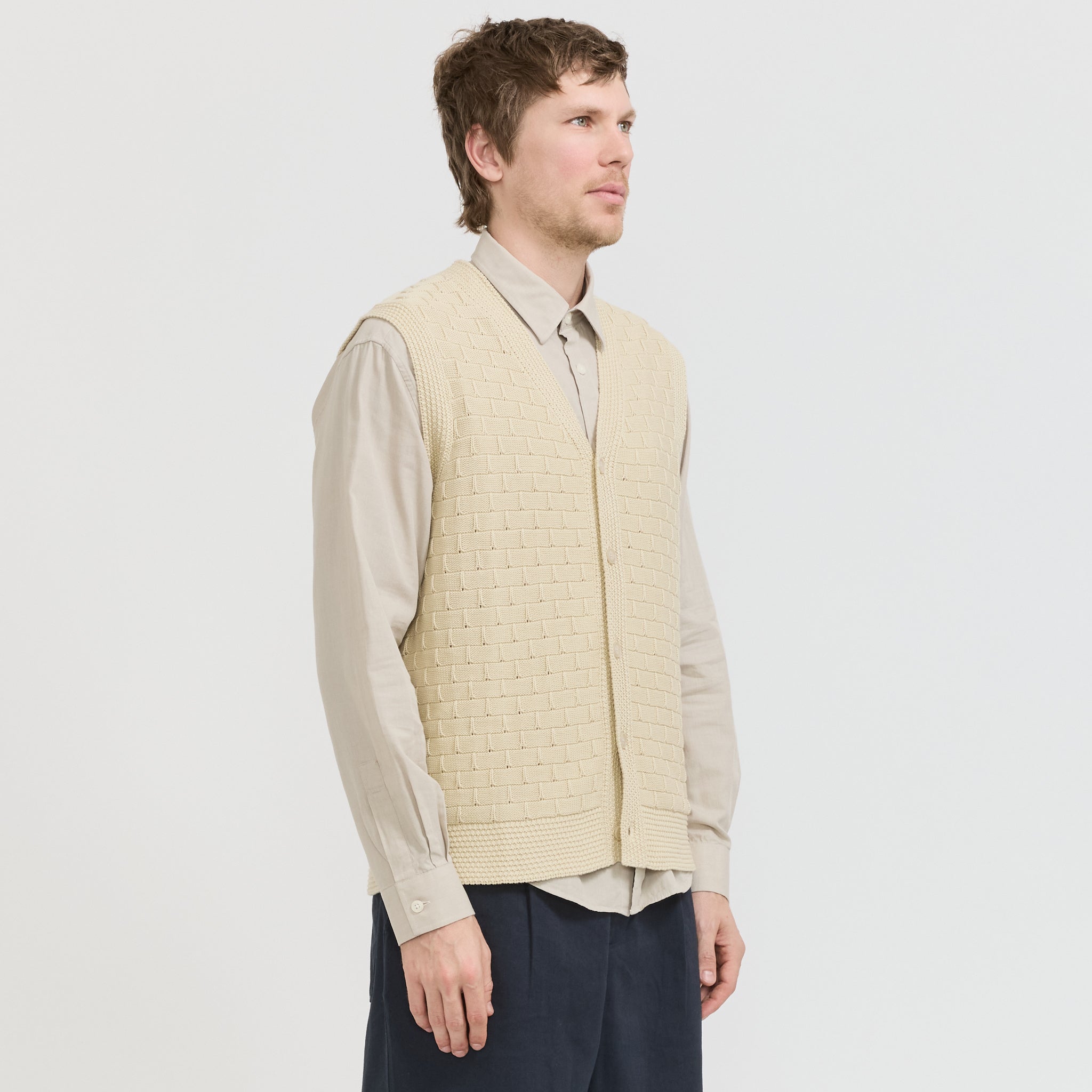 Reece Vest 6600 Ecru