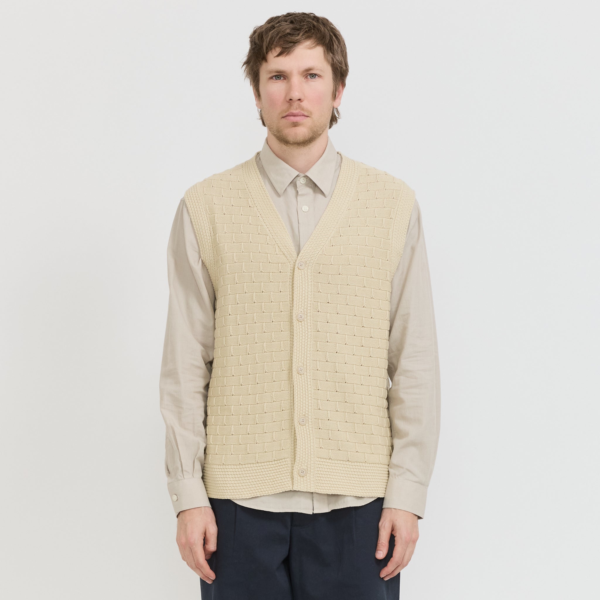 Reece Vest 6600 Ecru