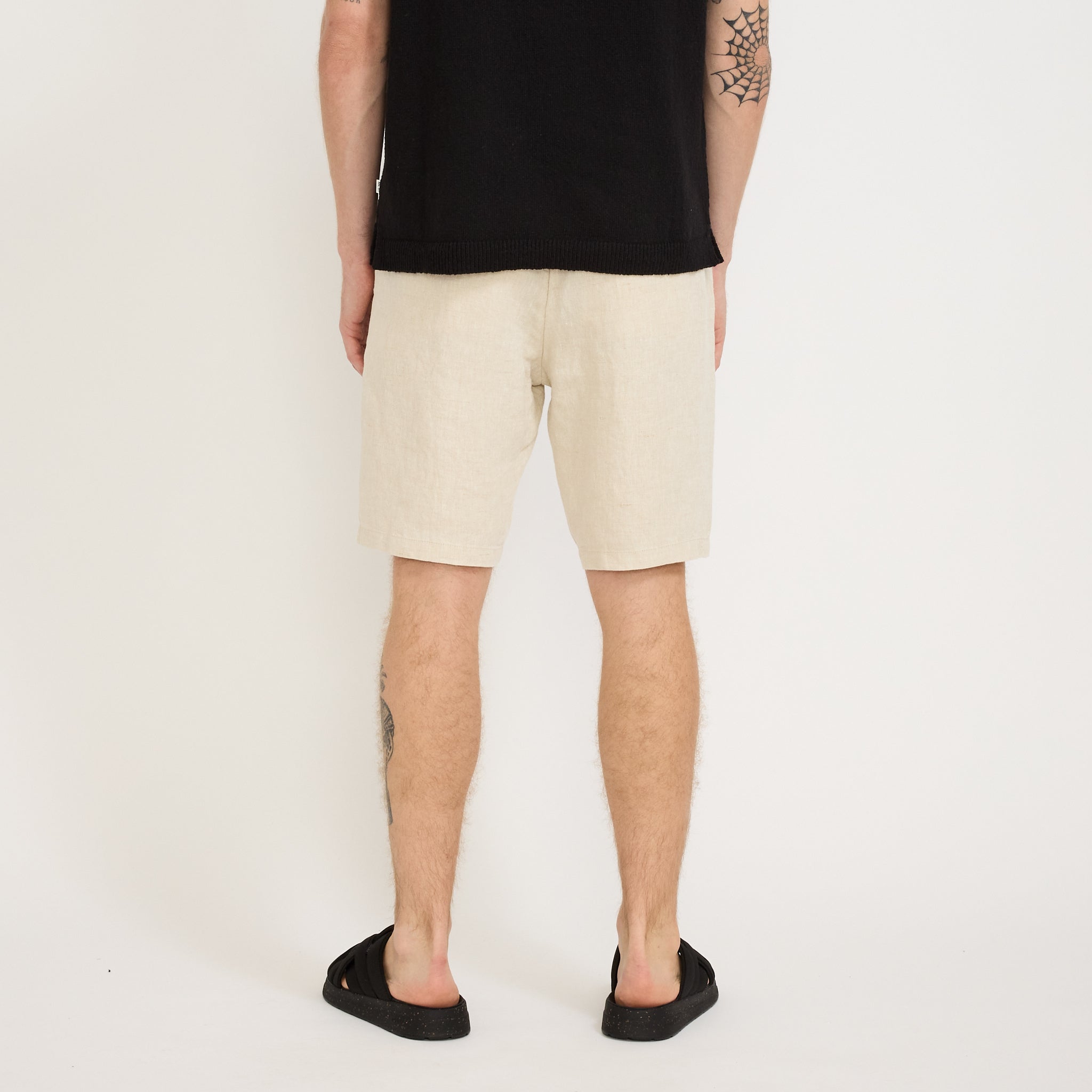 NN07 | Seb Casual Linen Shorts Oat | Maplestore