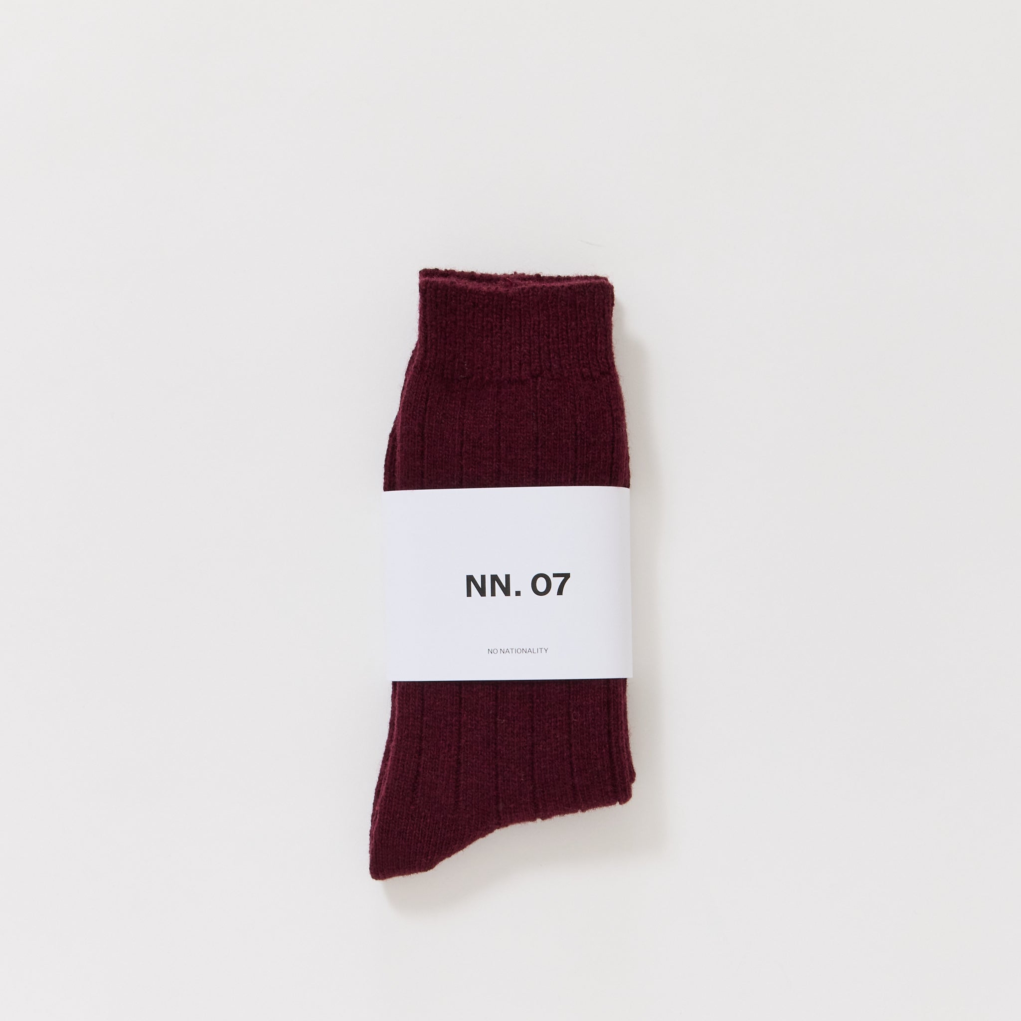 Sock One Wine Red