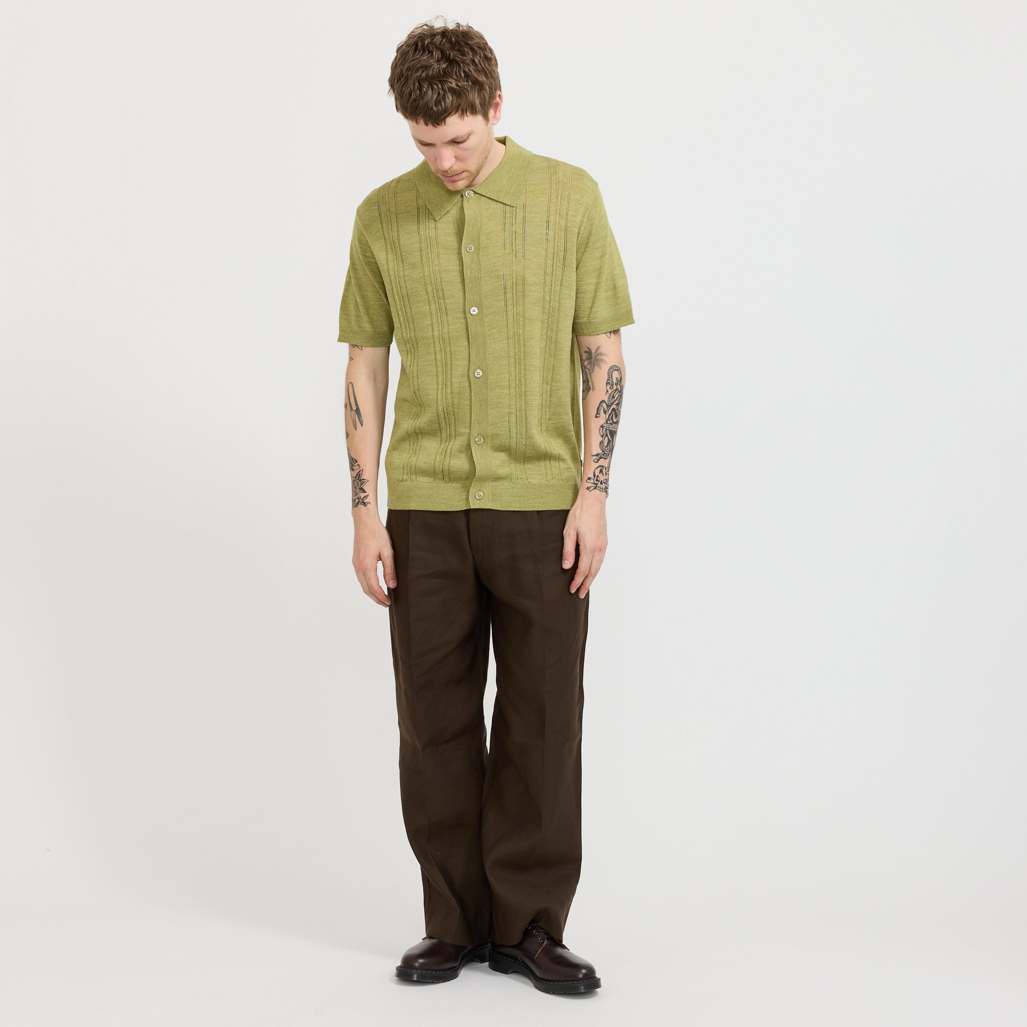 Thor SS Cardigan Evergreen