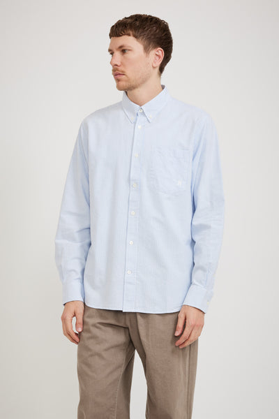 Norse Projects | Algot Relaxed Oxford Shirt Blue Stripe | Maplestore