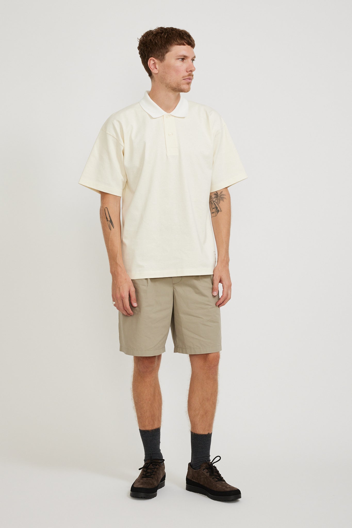 Norse Projects | Espen Loose Printed S/S Polo Ecru | Maplestore