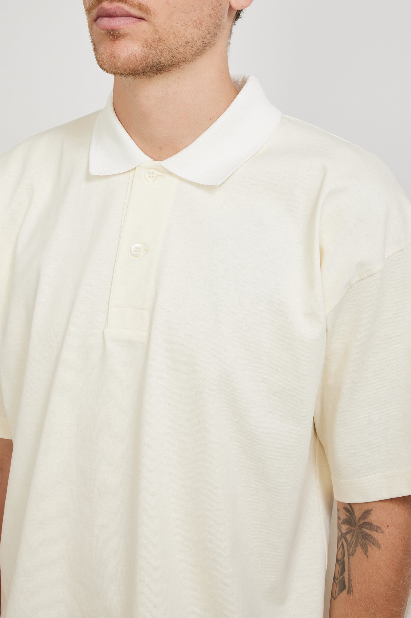 Norse Projects | Espen Loose Printed S/S Polo Ecru | Maplestore