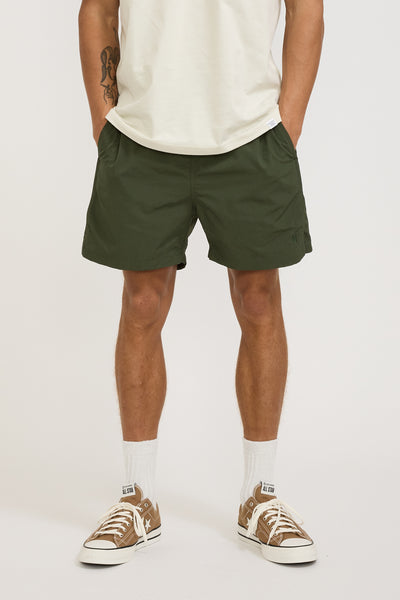 Norse Projects | Hauge Recycled Nylon Swimmers Spruce Green | Maplestore