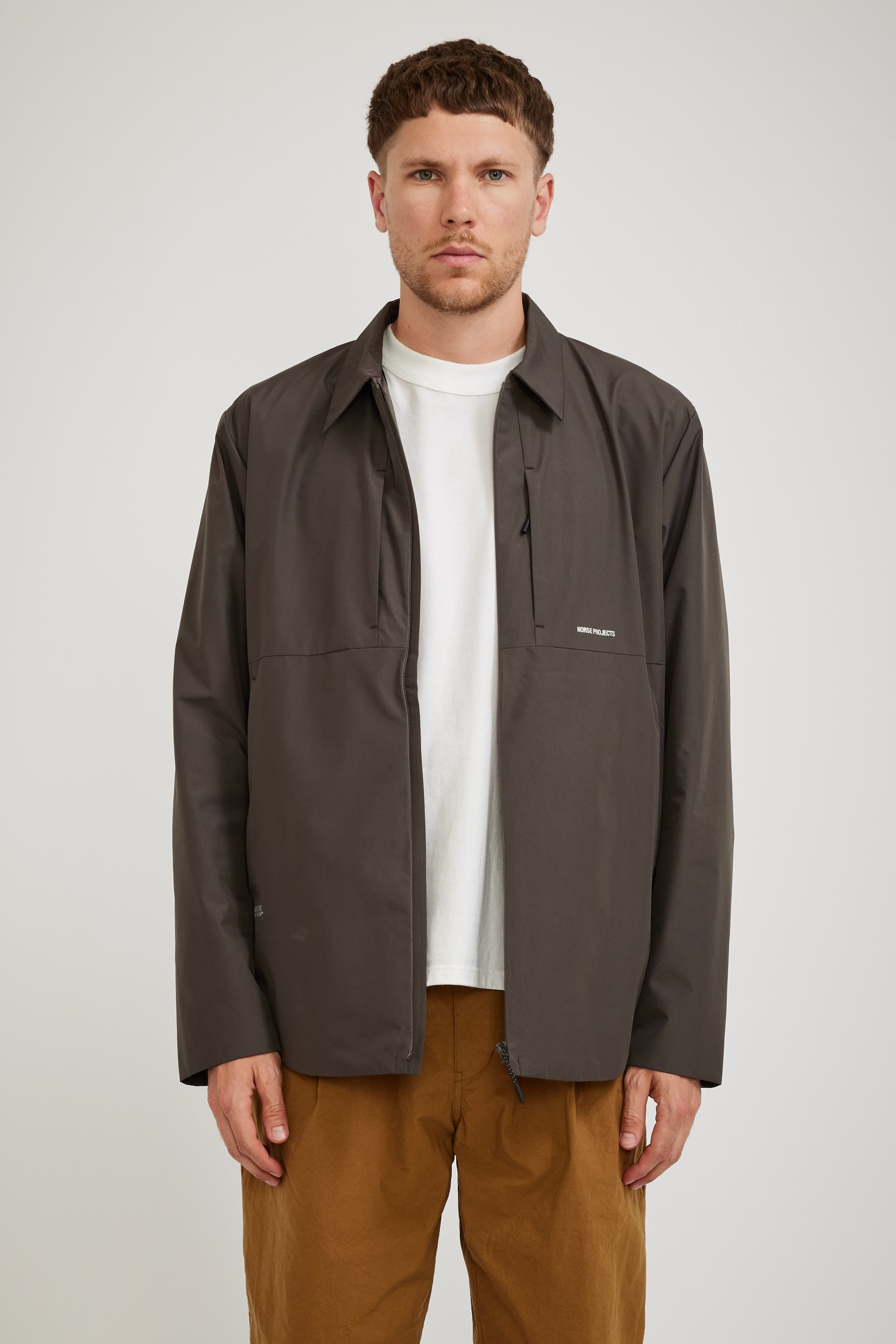 Norse projects trondheim top waxed cotton jacket