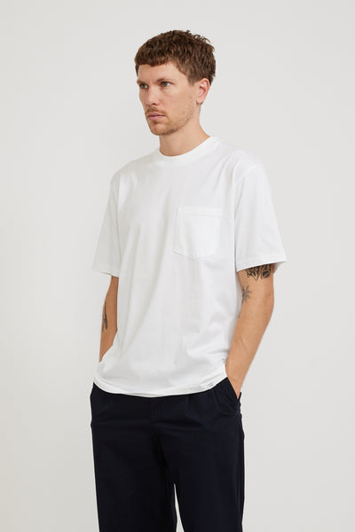 Norse Projects | Johannes Standard Organic S/S Pocket T-Shirt White | Maplestore