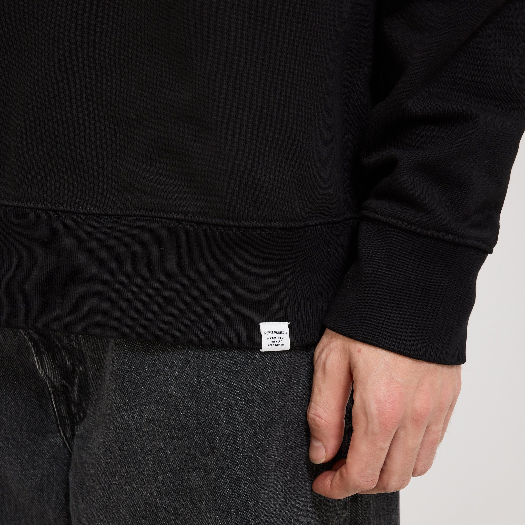 Norse Projects | Ketel Relaxed Organic Half Zip Sweater Black | Maplestore
