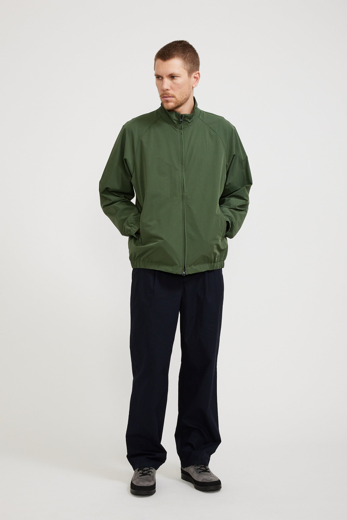 Norse Projects | Korso Travel Light Harrington Jacket Spruce Green | Maplestore