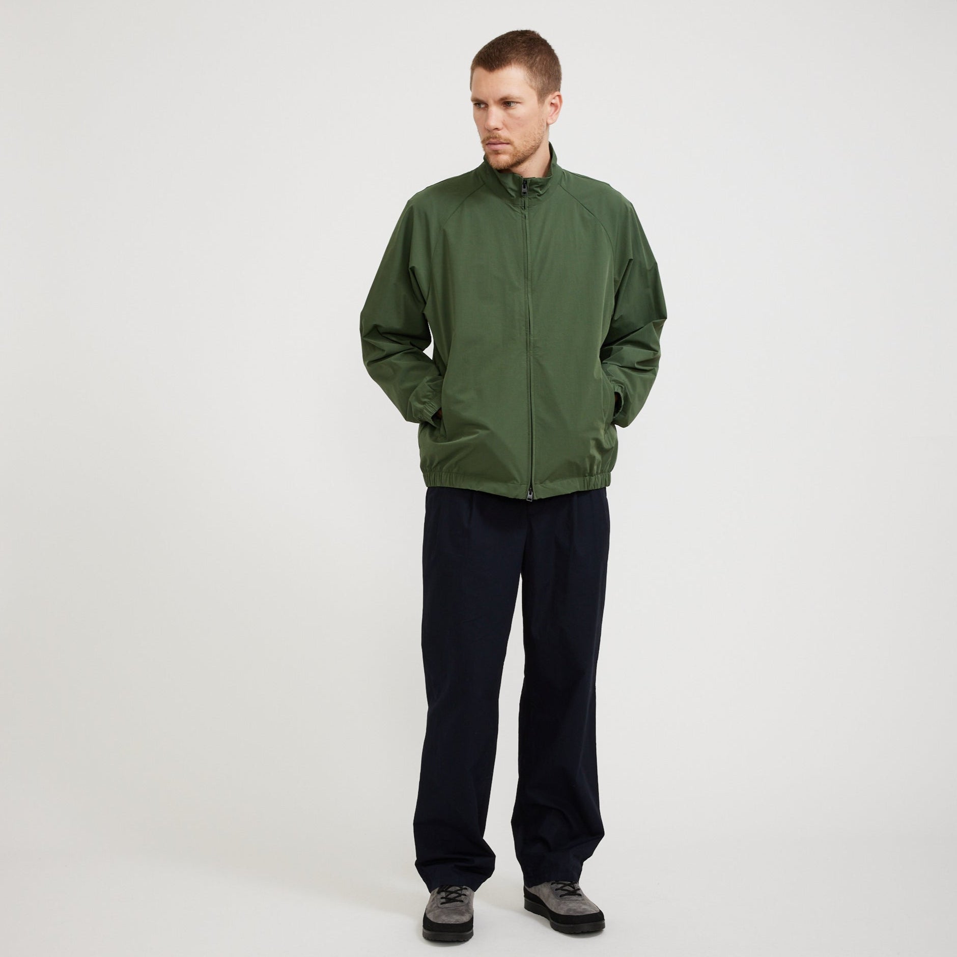 Norse Projects | Korso Travel Light Harrington Jacket Spruce Green | Maplestore