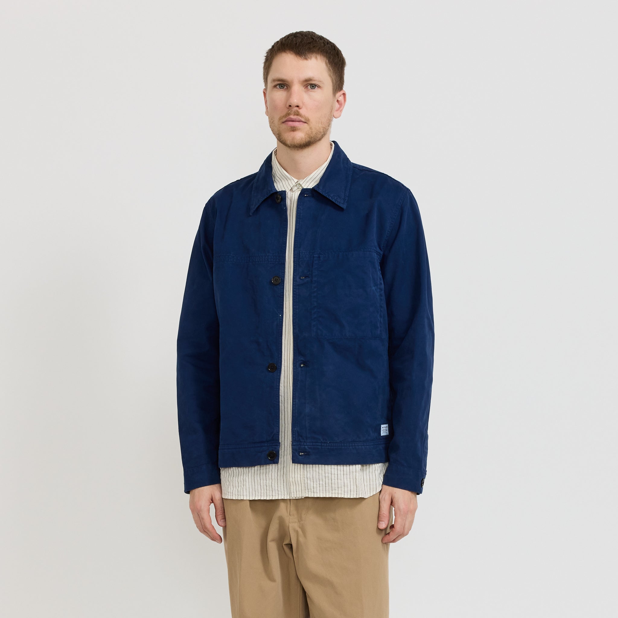 Marcus Canvas Overshirt Workwear Blue