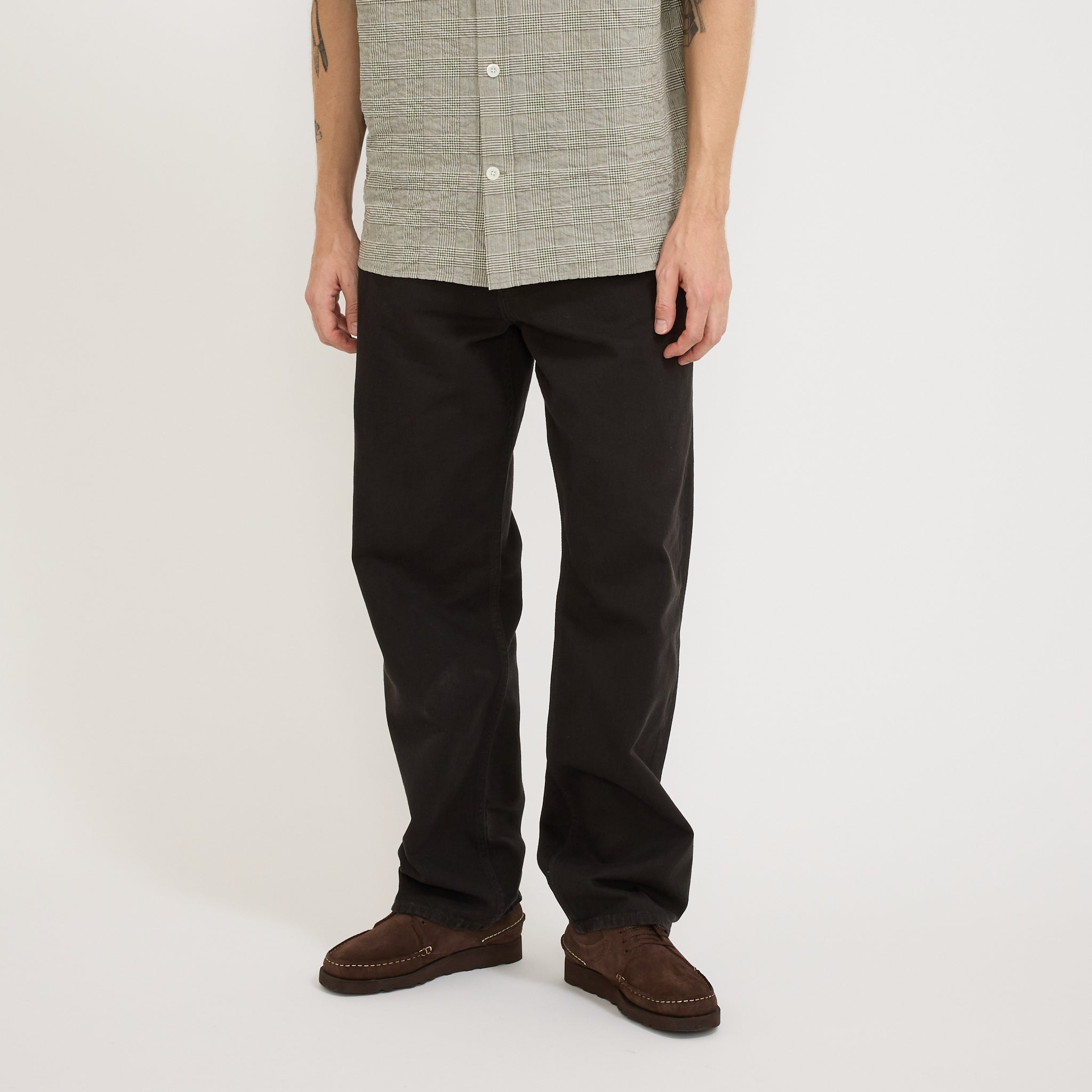 Mogens Relaxed 5 Pocket Heavy Twill Pant Black