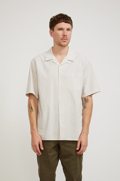Norse Projects | Carsten Cotton Tencel Shirt Marble White | Maplestore