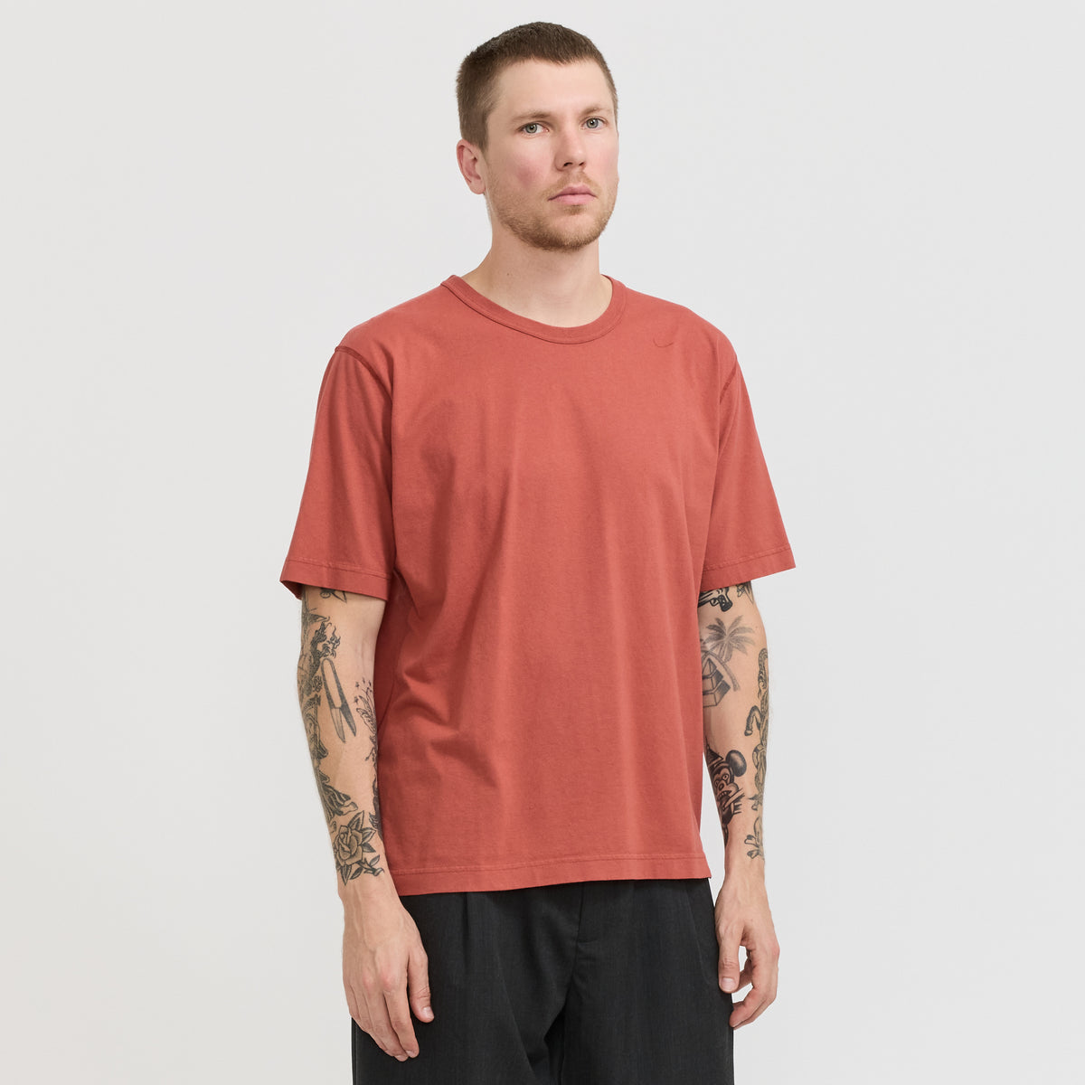 Norse Projects | Elmelunde Soft Compact Cotton T-Shirt Cowhide | Maplestore