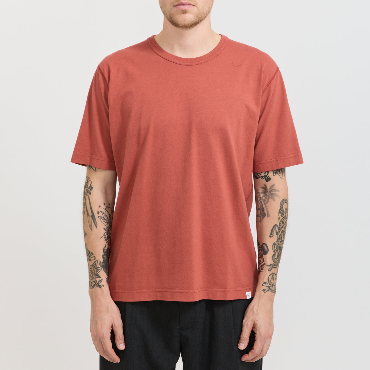 Norse Projects | Elmelunde Soft Compact Cotton T-Shirt Cowhide | Maplestore