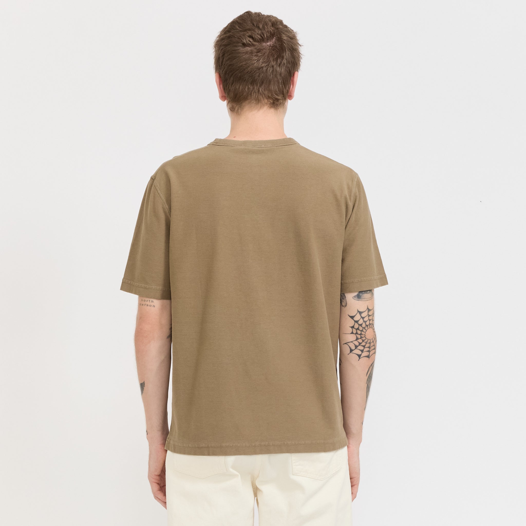 Norse Projects | Elmelunde Organic Dry Cotton GMD T-Shirt Walnut | Maplestore