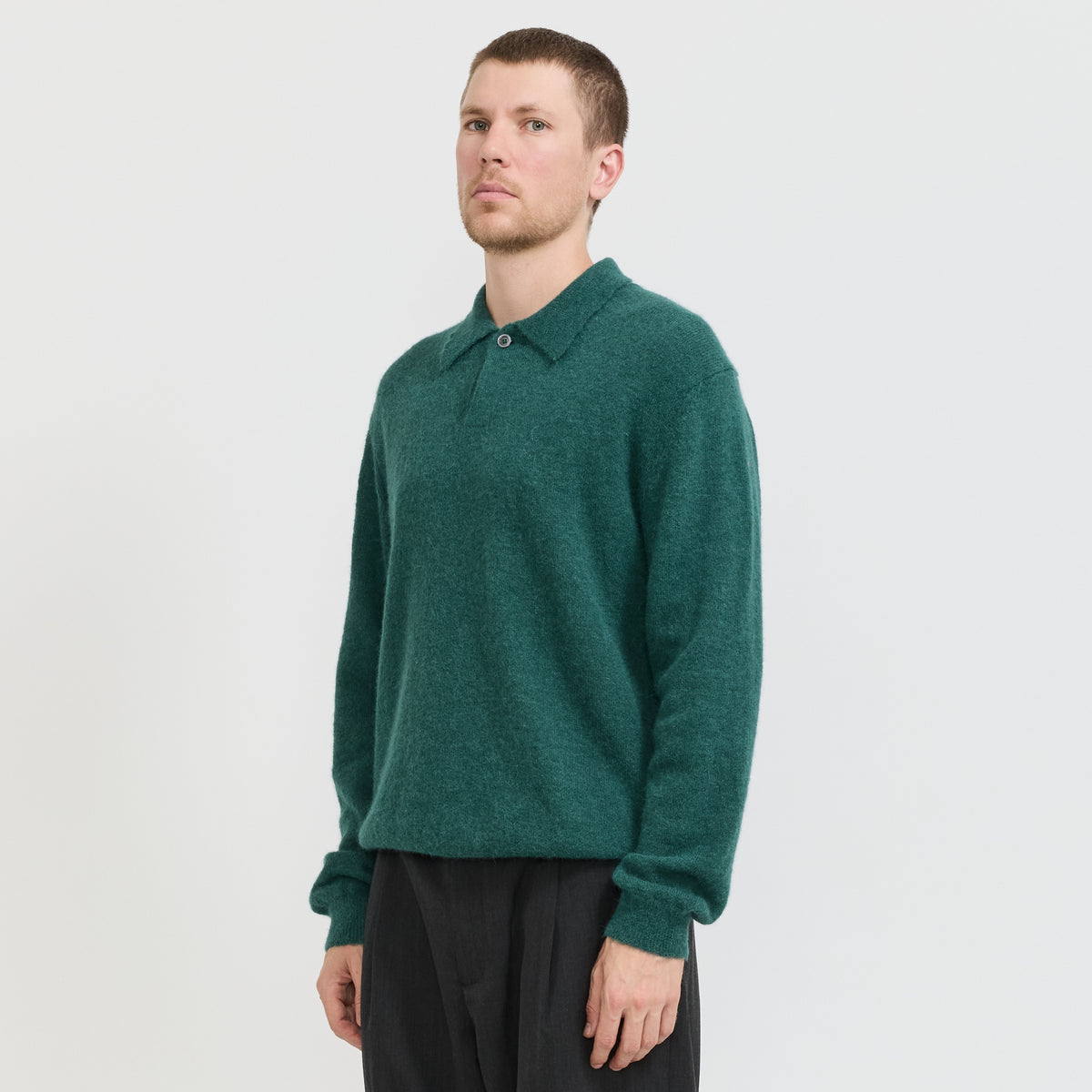 Norse Projects | Gudme Baby Alpaca Polo North Sea | Maplestore