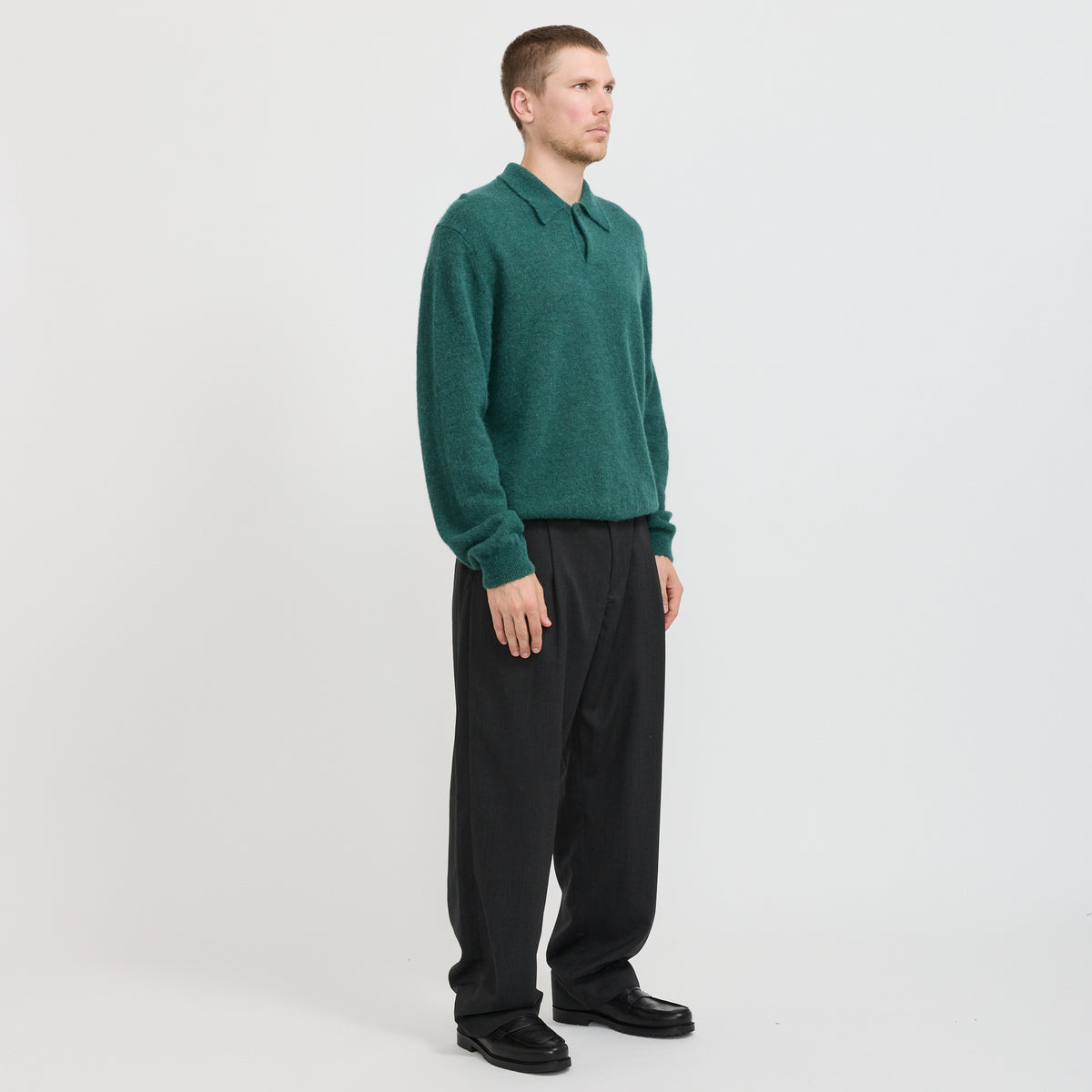 Norse Projects | Gudme Baby Alpaca Polo North Sea | Maplestore