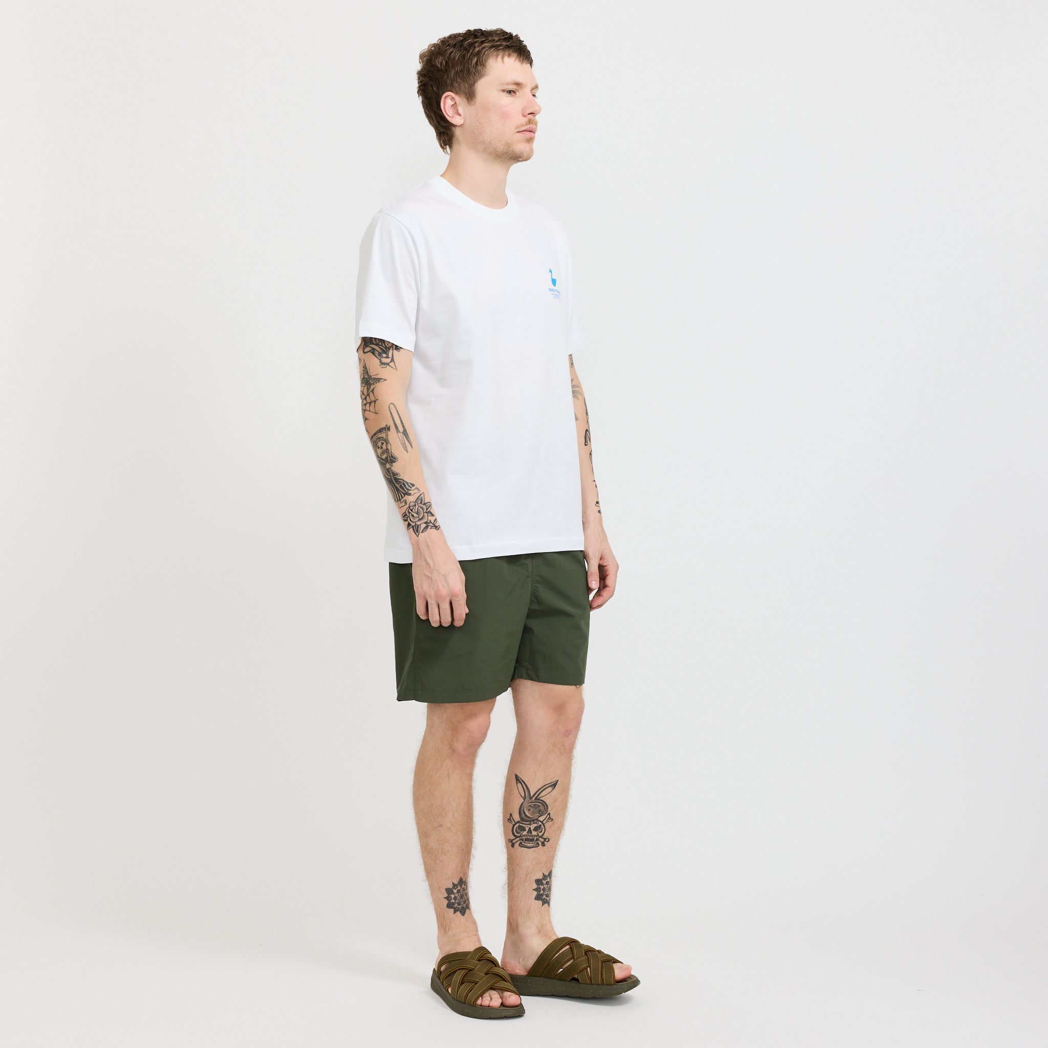 Norse Projects | Hauge Recycled Nylon Swimmers Spruce Green | Maplestore