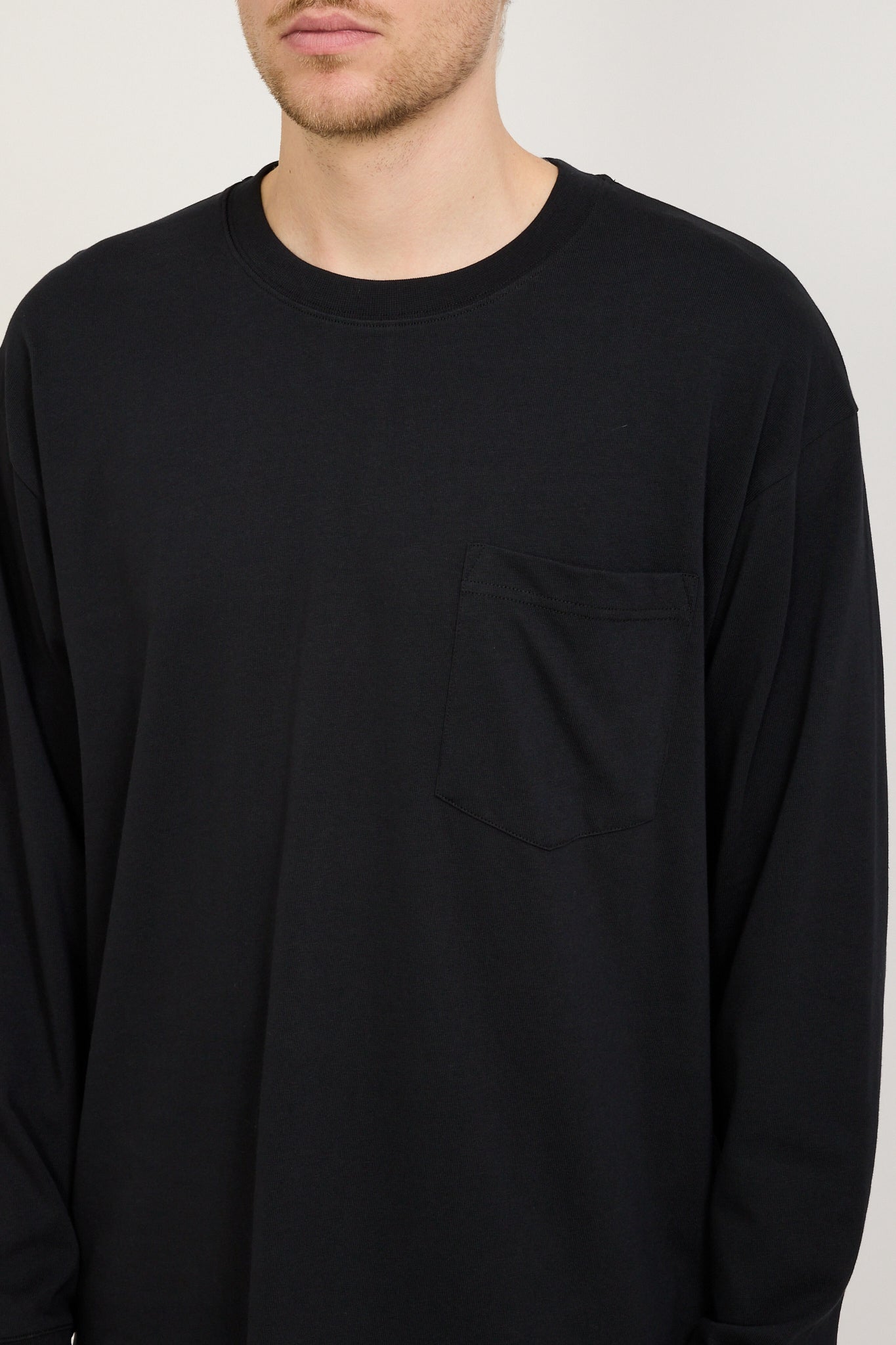 Norse Standard Heavy Loose LS T-Shirt Black