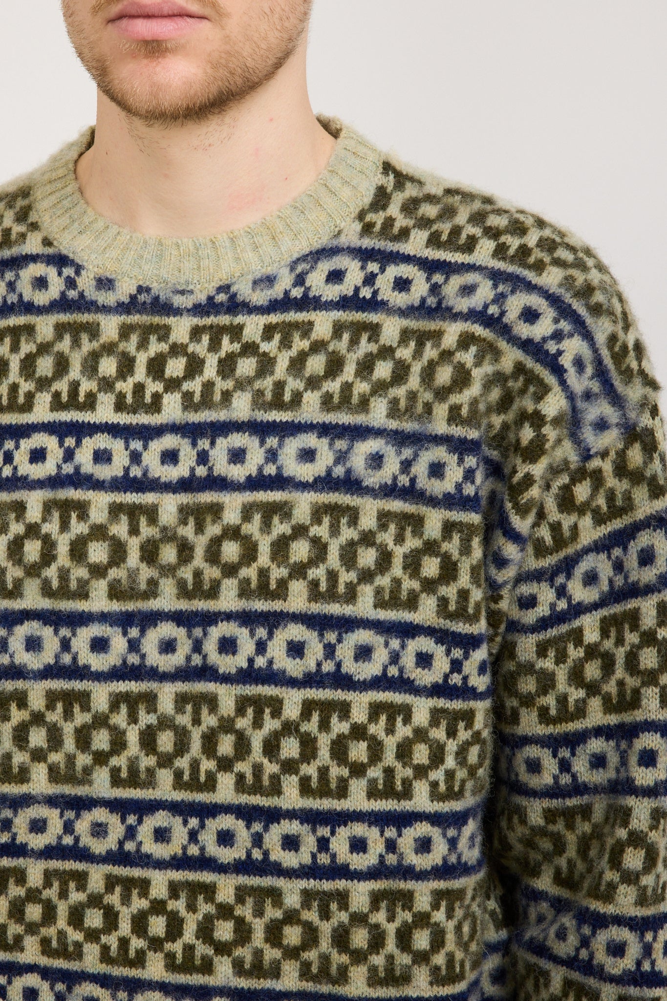 Norse Projects | Jonas Scottish Lambswool Fair Isle Sweater Elm | Maplestore