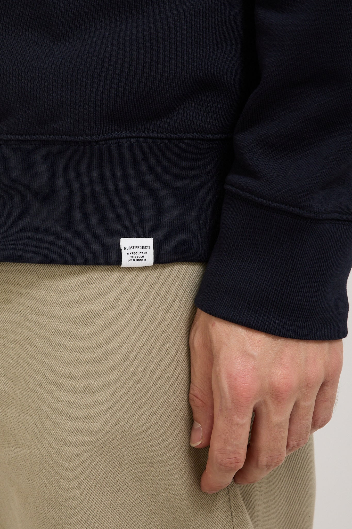 Norse Projects | Ketel Relaxed Organic Half Zip Sweater Dark Navy | Maplestore