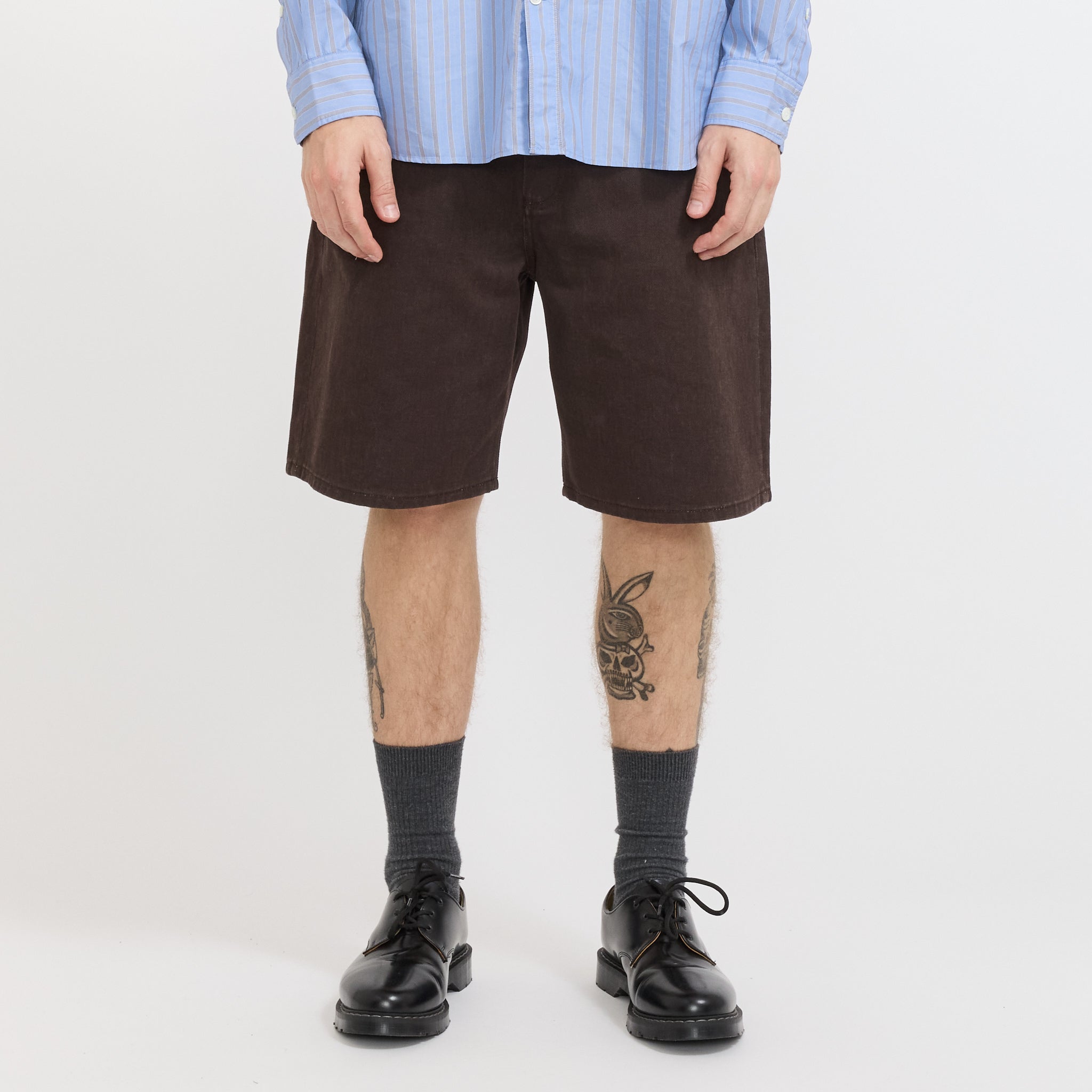 Norse Projects | Korshavn Relaxed 5 Pocket Resist Dyed Twill Short Shale | Maplestore