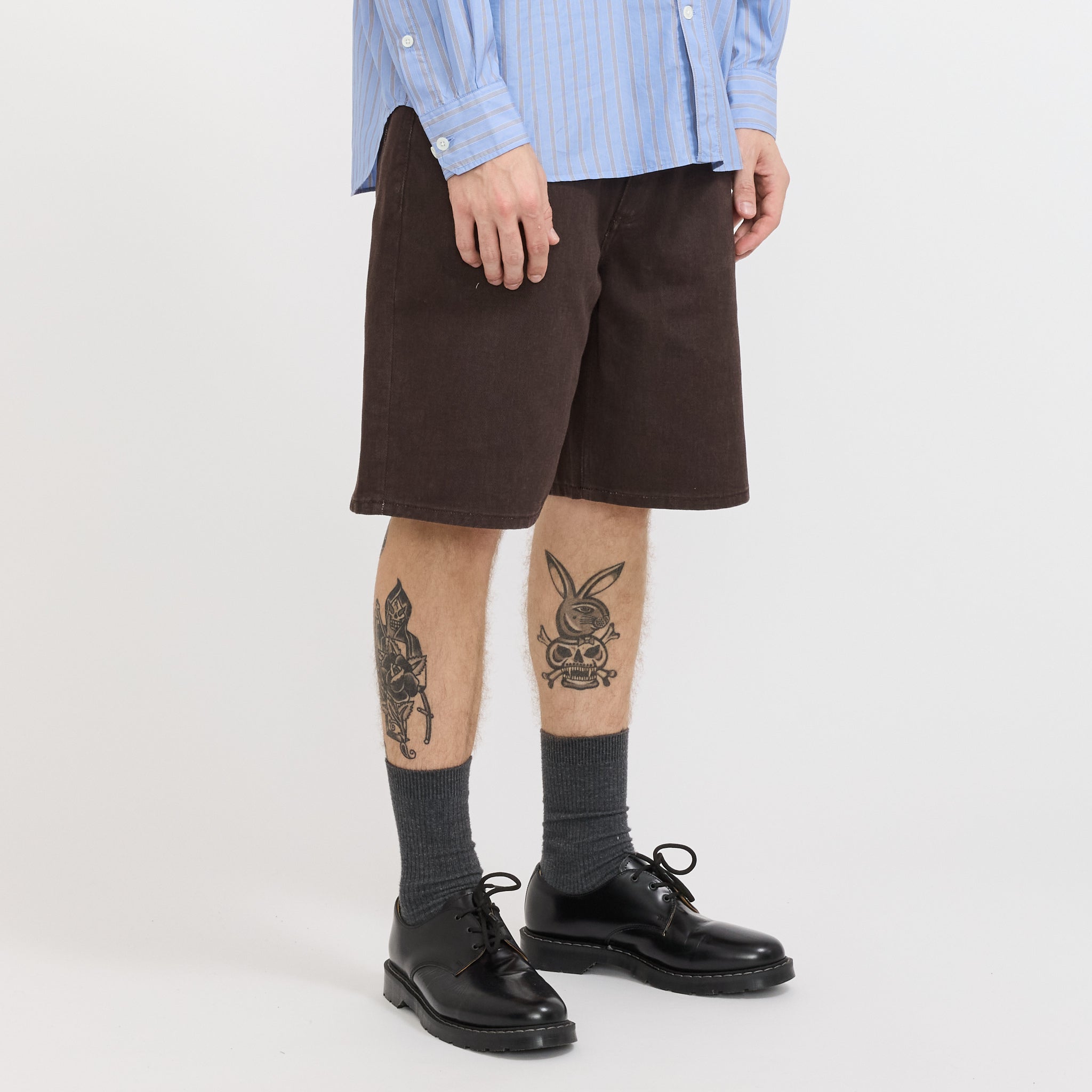 Norse Projects | Korshavn Relaxed 5 Pocket Resist Dyed Twill Short Shale | Maplestore