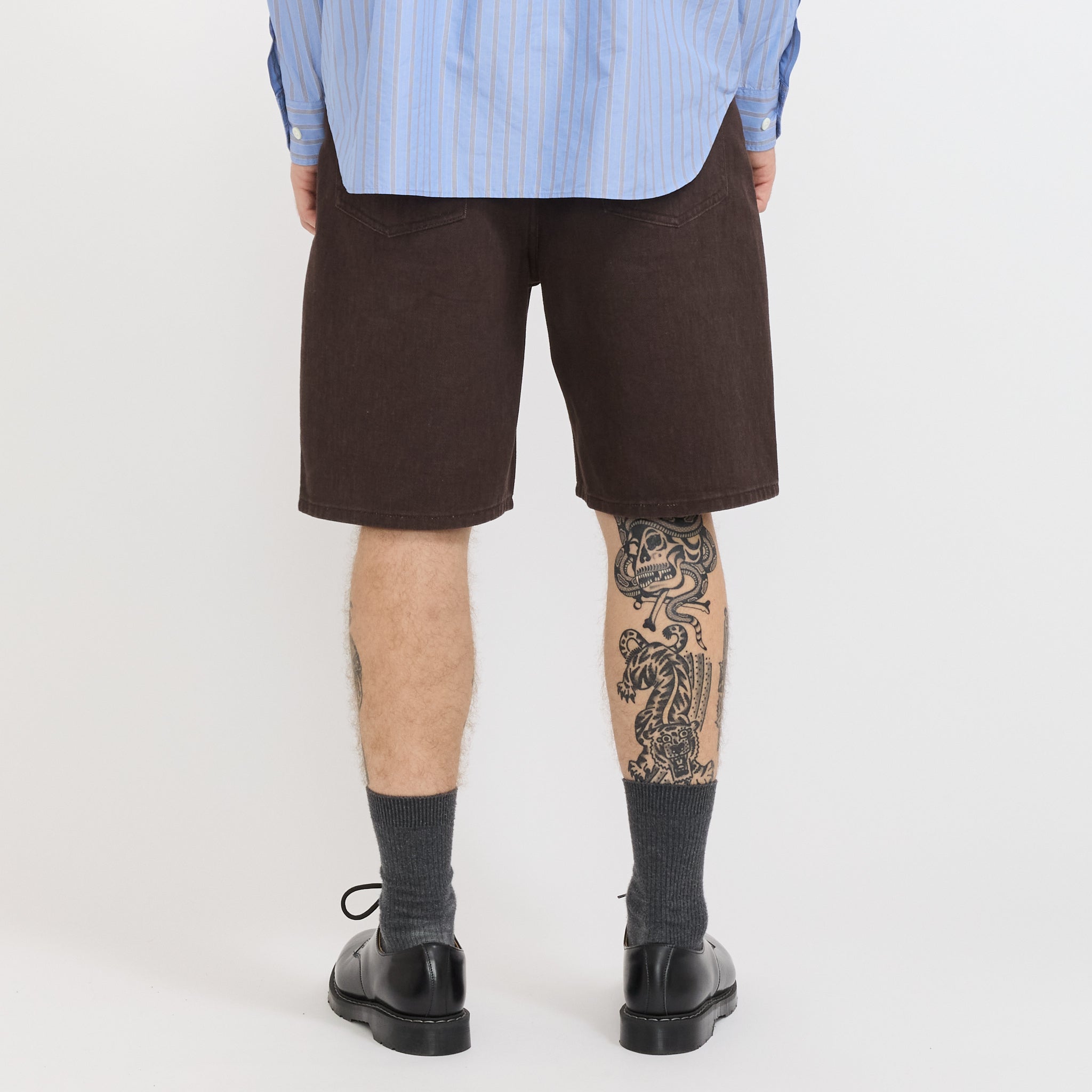 Norse Projects | Korshavn Relaxed 5 Pocket Resist Dyed Twill Short Shale | Maplestore