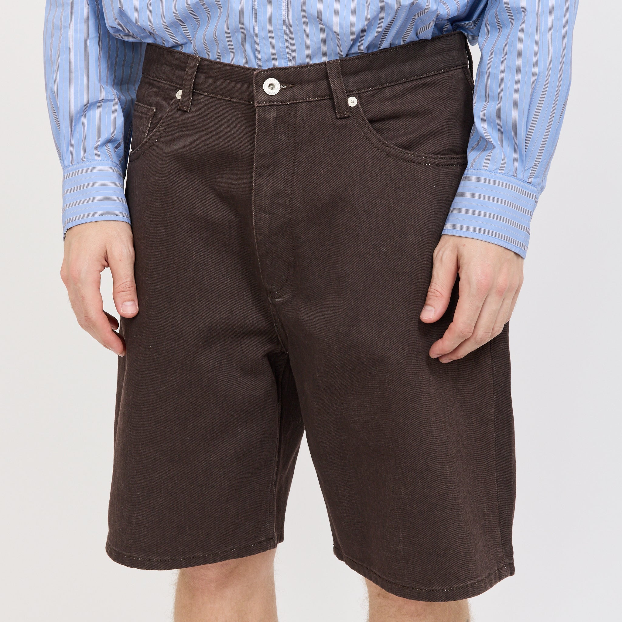 Norse Projects | Korshavn Relaxed 5 Pocket Resist Dyed Twill Short Shale | Maplestore