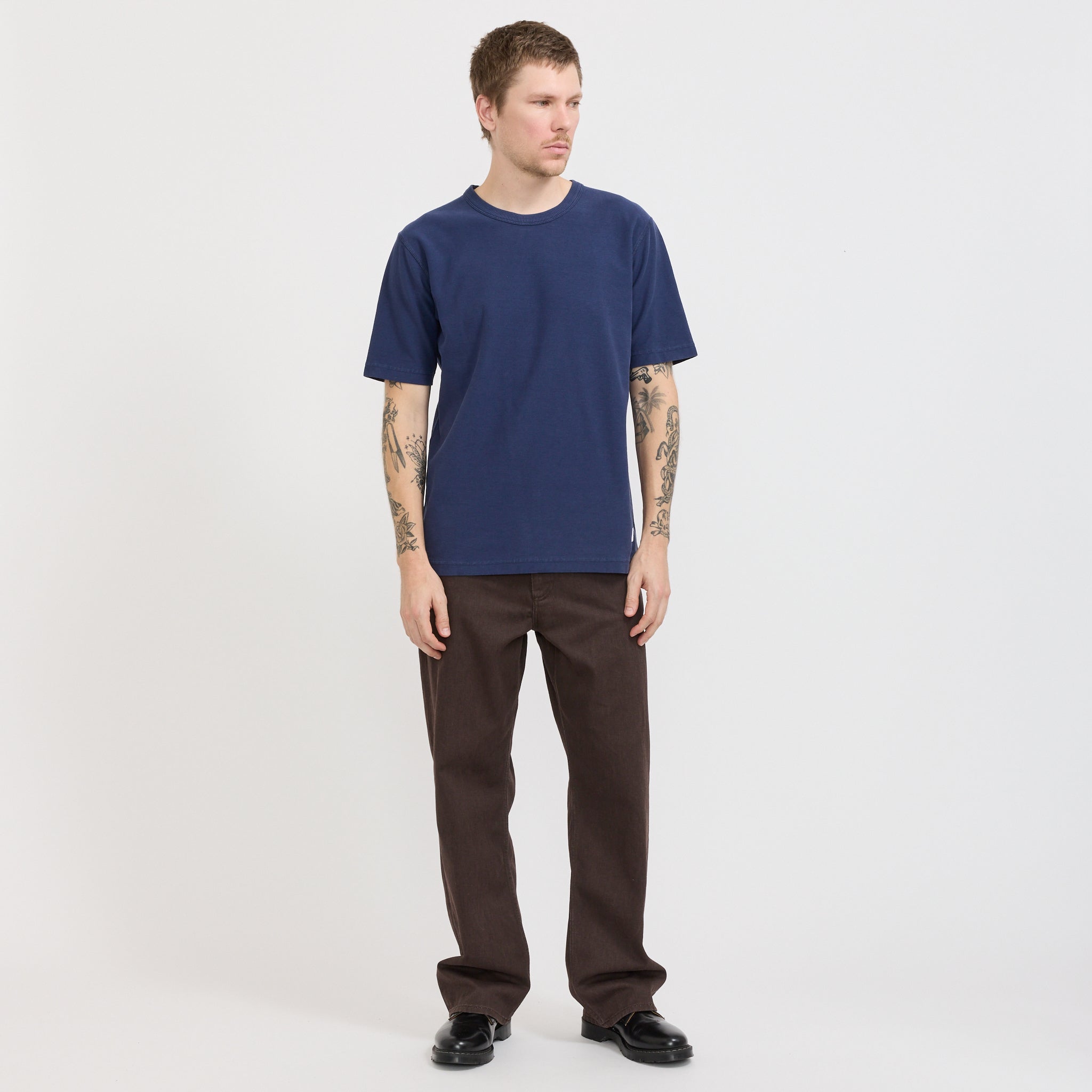 Norse Projects | Korshavn Relaxed 5 Pocket Resist Dyed Twill Shale | Maplestore