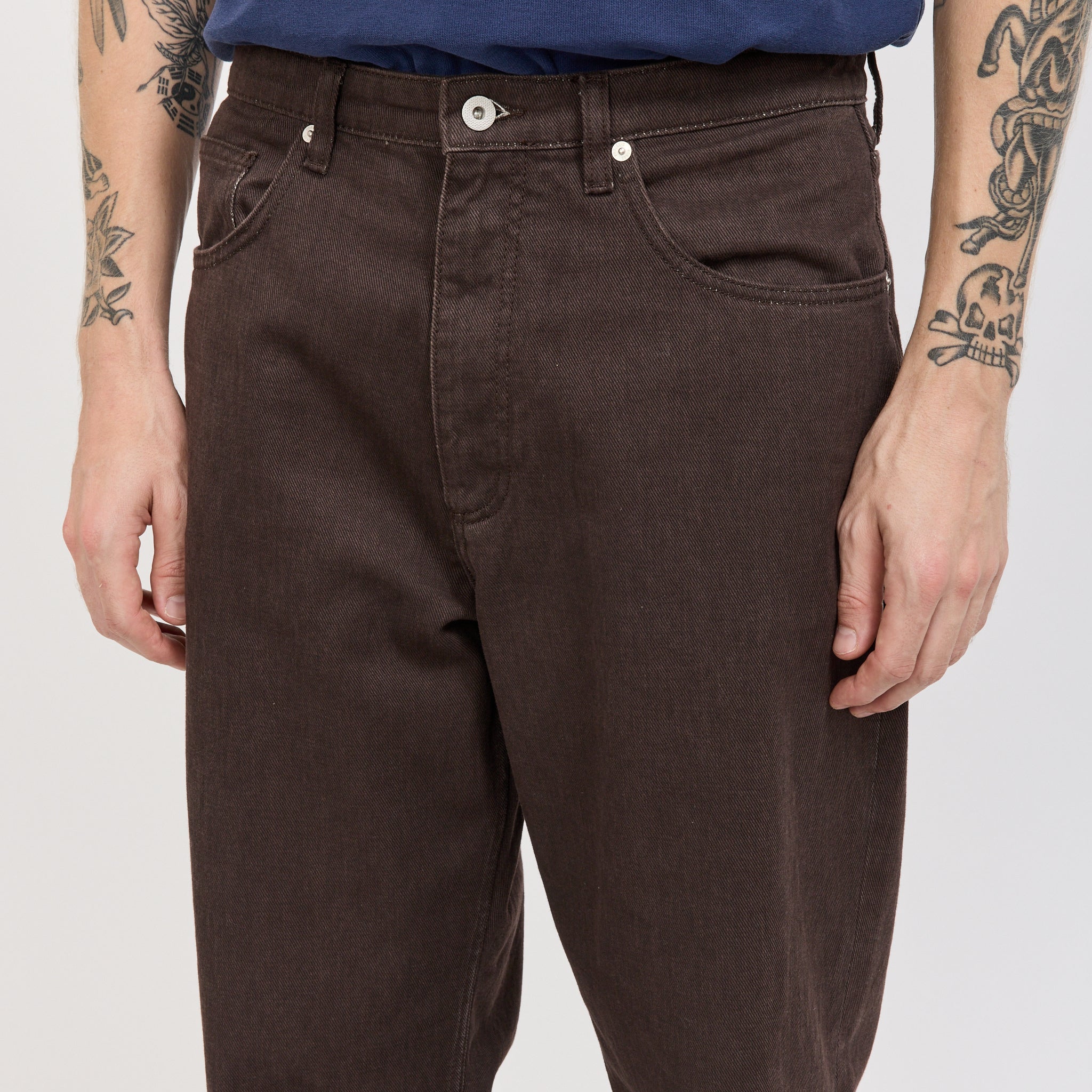 Norse Projects | Korshavn Relaxed 5 Pocket Resist Dyed Twill Shale | Maplestore