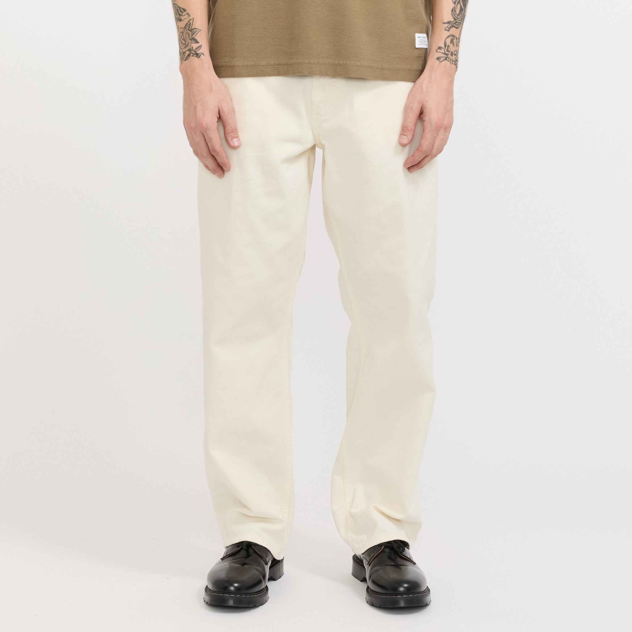 Norse Projects | Korshavn Relaxed 5 Pocket Heavy Twill Trouser Natural Ecru | Maplestore