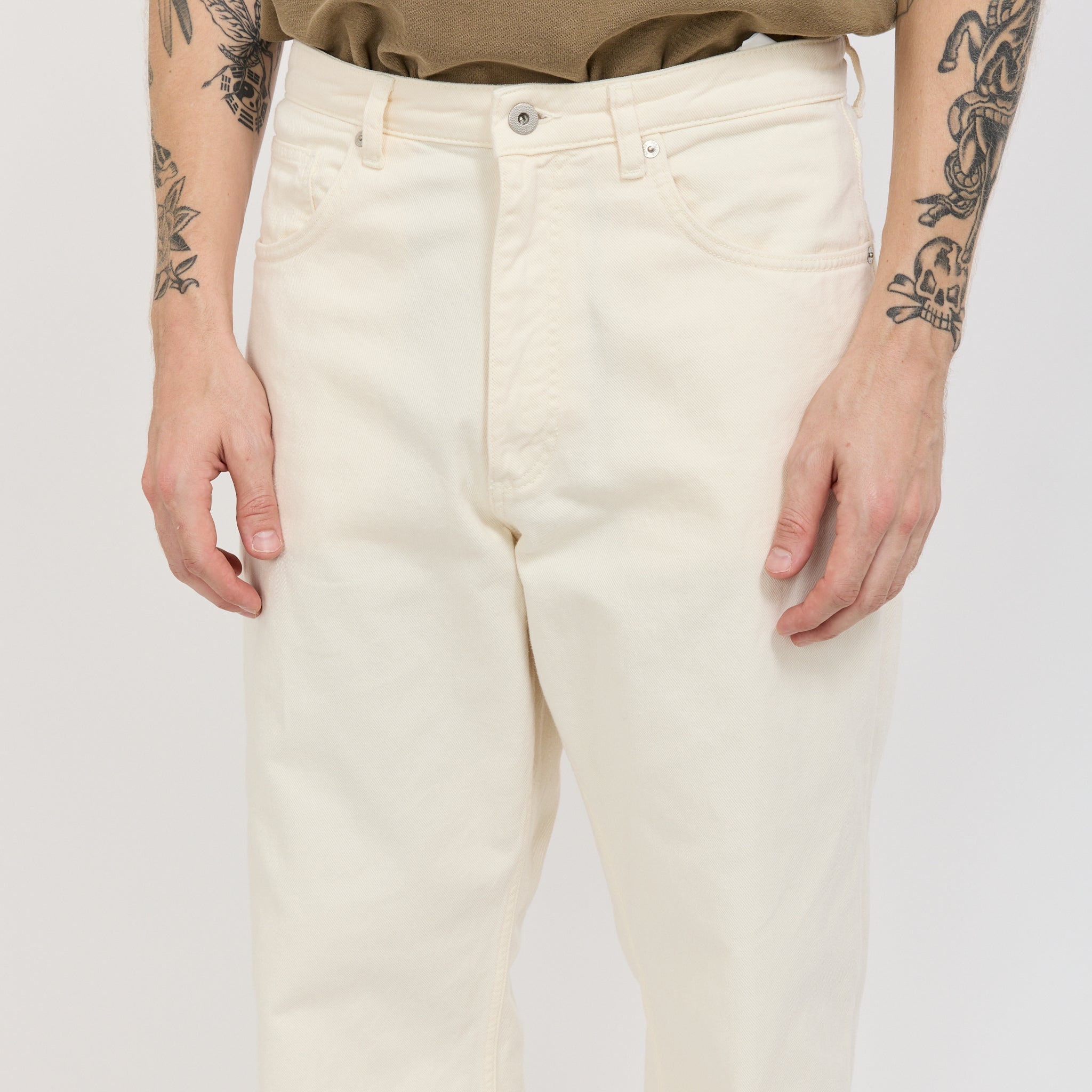 Norse Projects | Korshavn Relaxed 5 Pocket Heavy Twill Trouser Natural Ecru | Maplestore