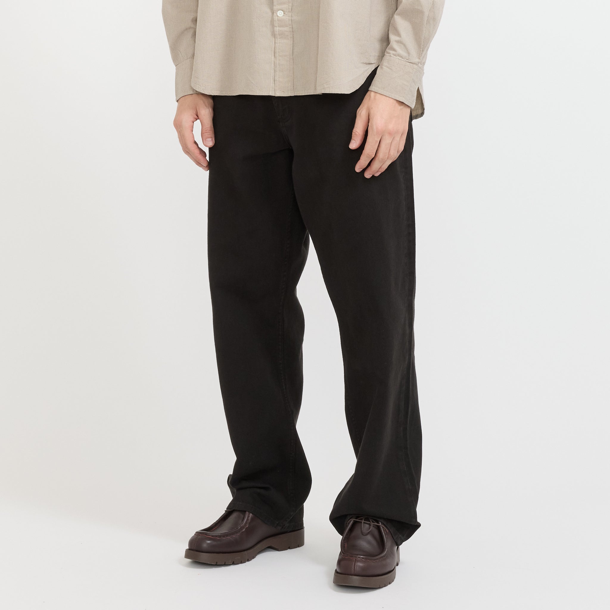 Norse Projects | Korshavn Relaxed 5 Pocket Heavy Twill Trouser Black | Maplestore