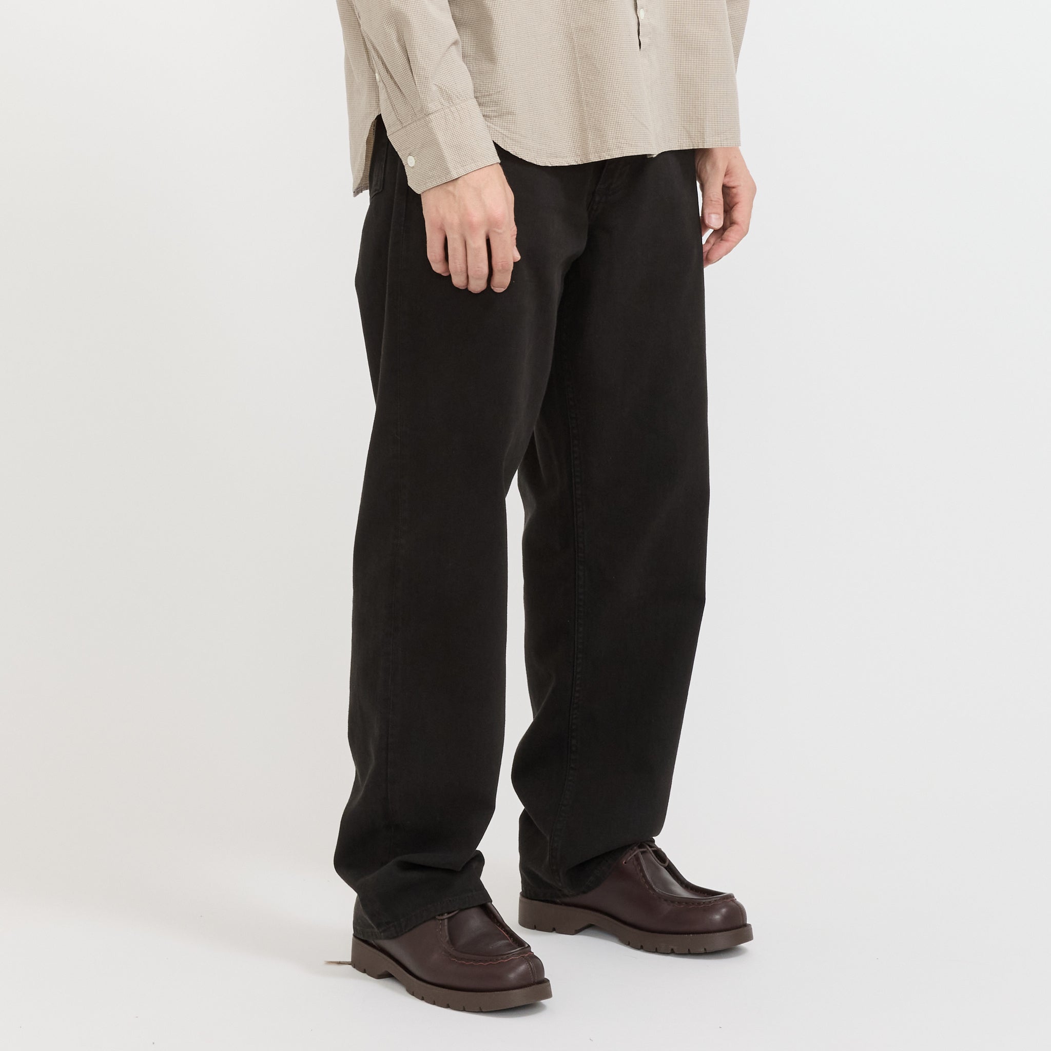 Norse Projects | Korshavn Relaxed 5 Pocket Heavy Twill Trouser Black | Maplestore