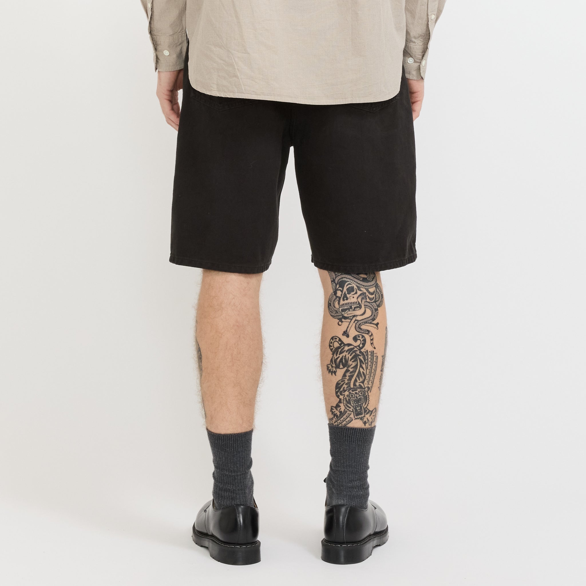 Norse Projects | Korshavn Relaxed 5 Pocket Heavy Twill Short Black | Maplestore