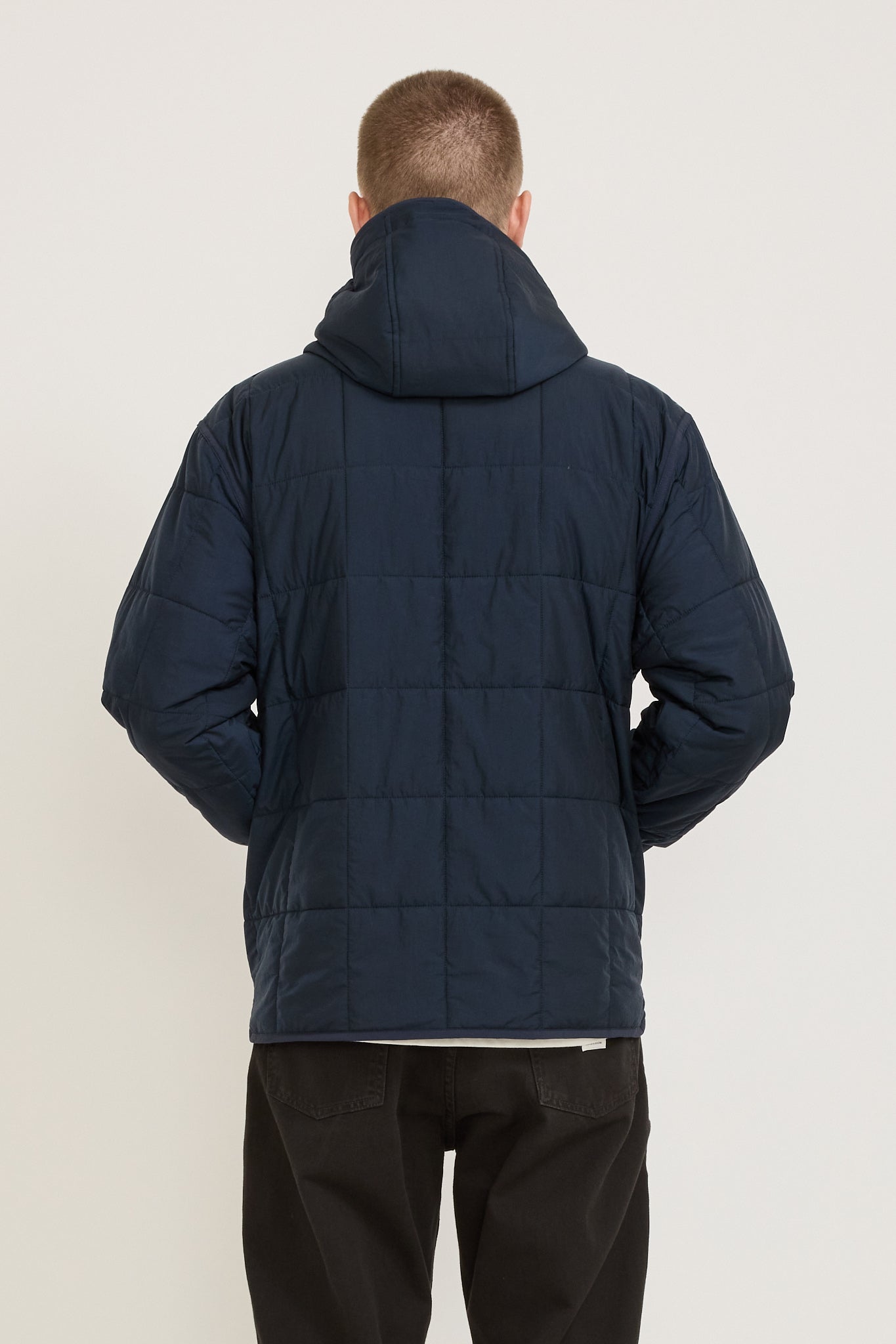 Military Hooded Liner Jacket Dark Navy