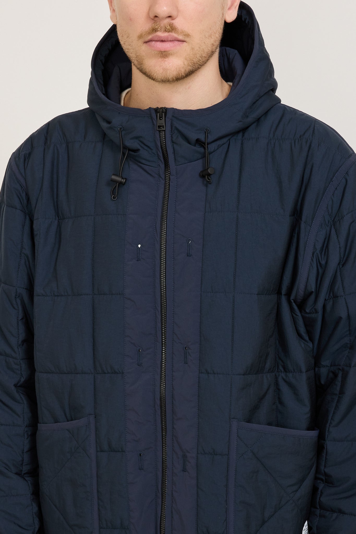 Military Hooded Liner Jacket Dark Navy