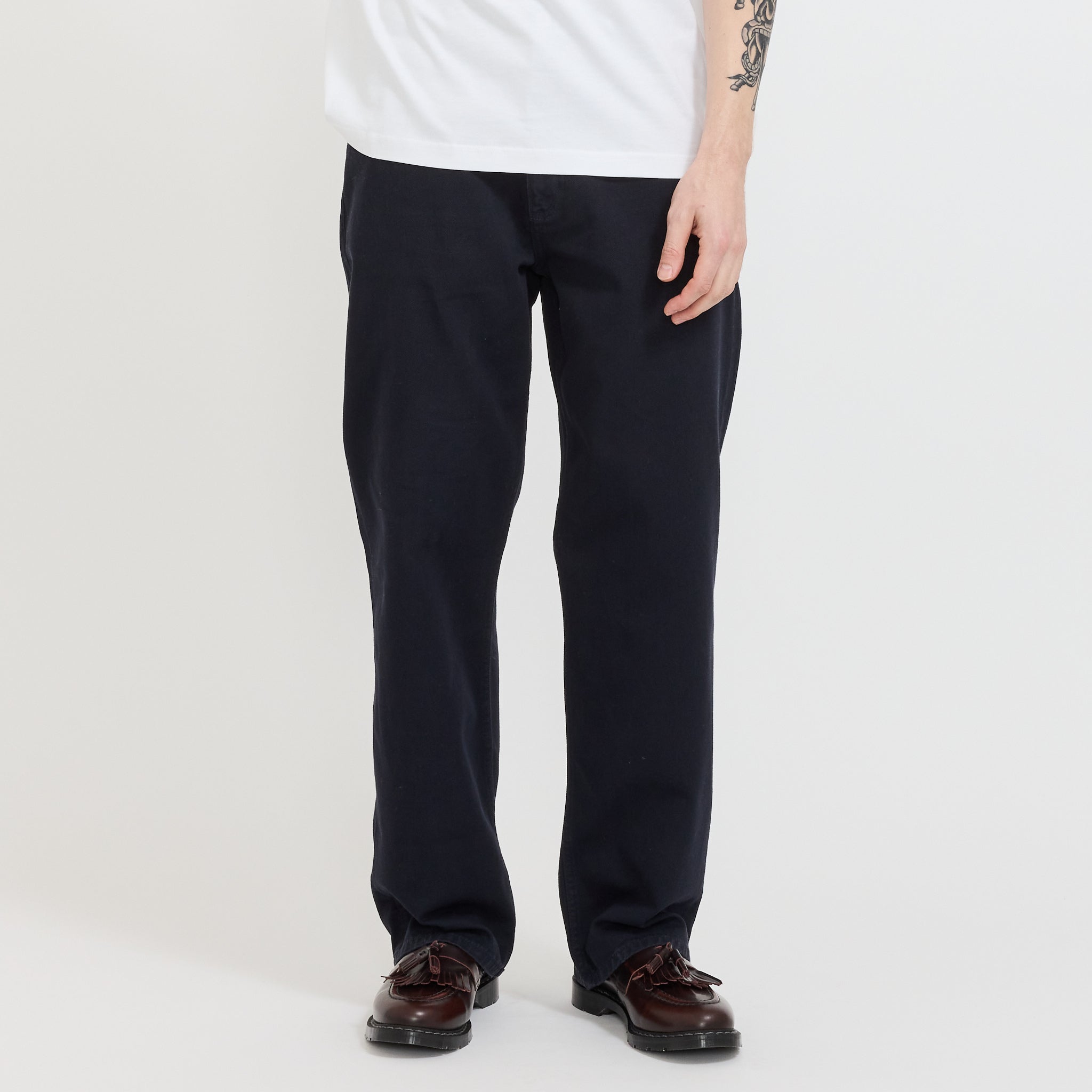 Mogens Relaxed 5 Pocket Heavy Twill Pant Dark Navy
