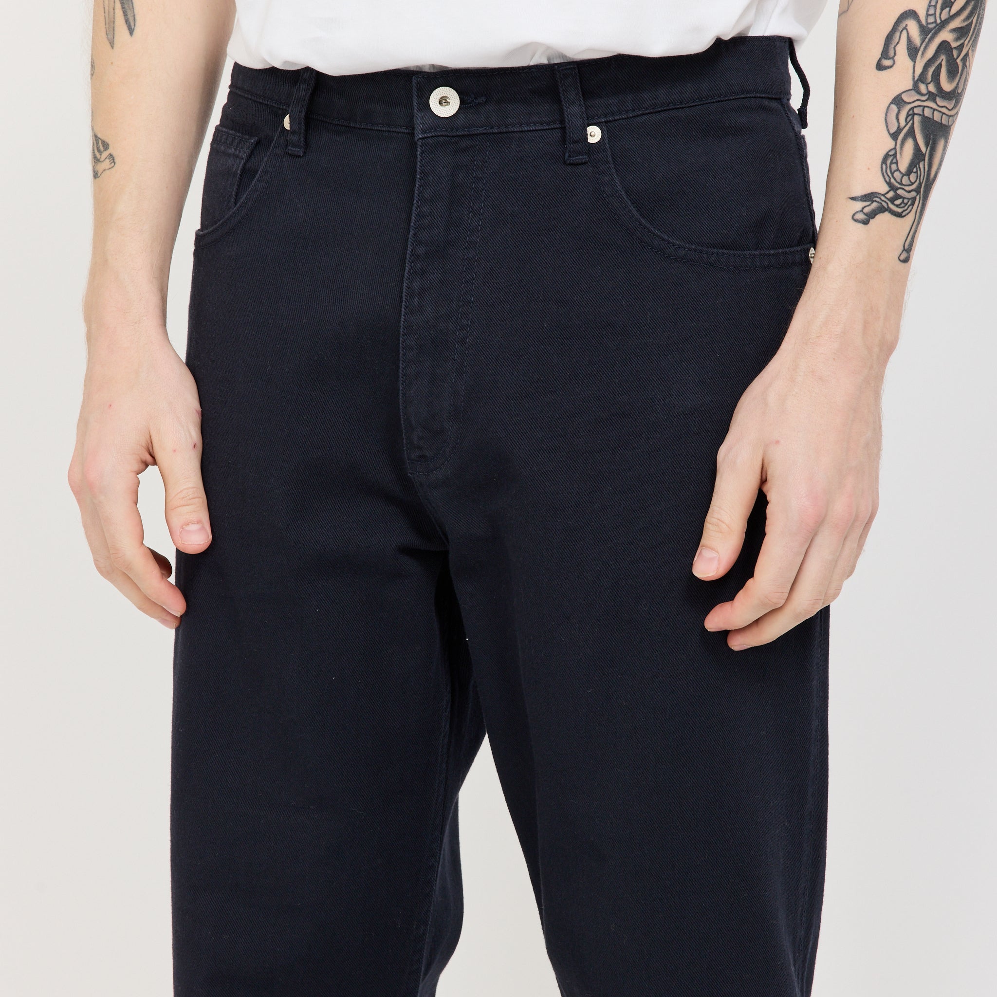 Mogens Relaxed 5 Pocket Heavy Twill Pant Dark Navy