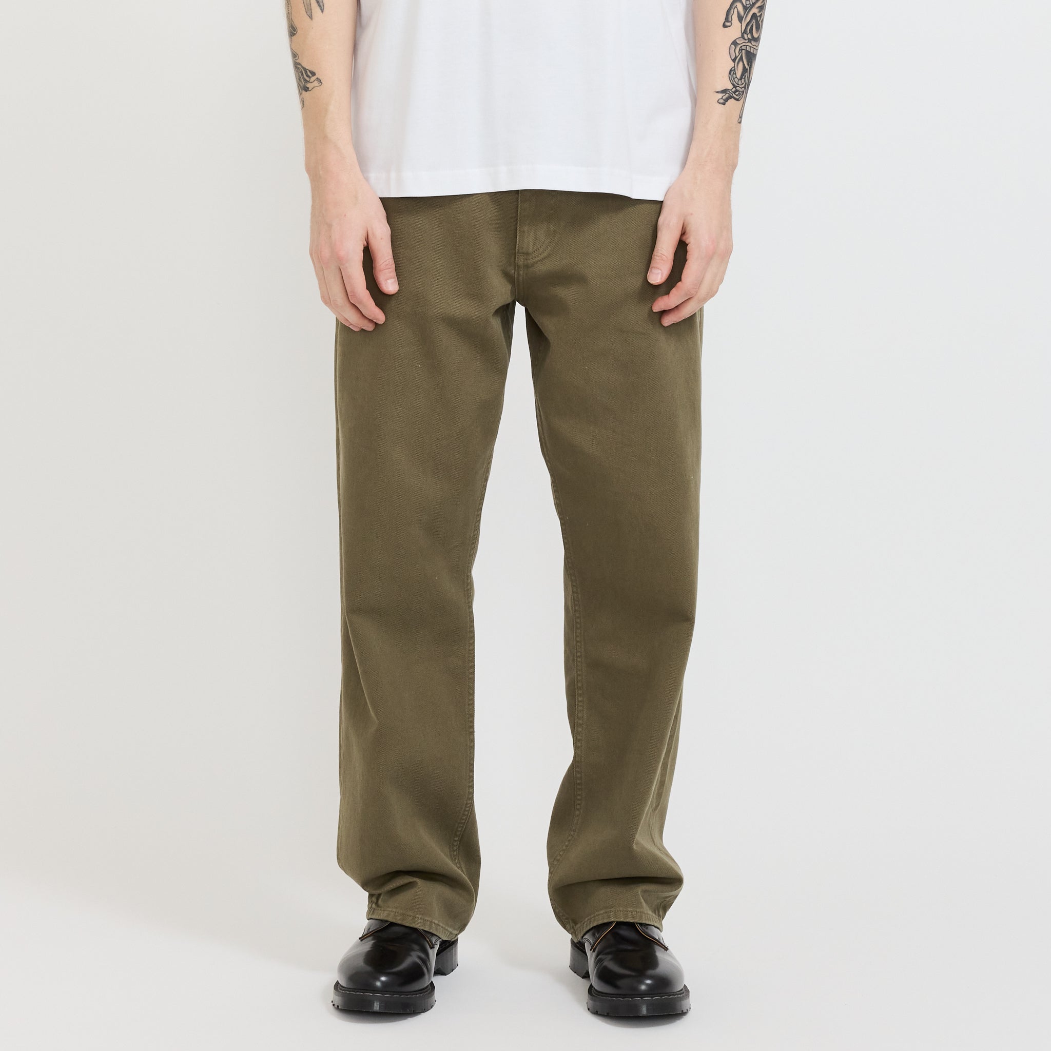 Mogens Relaxed 5 Pocket Heavy Twill Pant Olive Night
