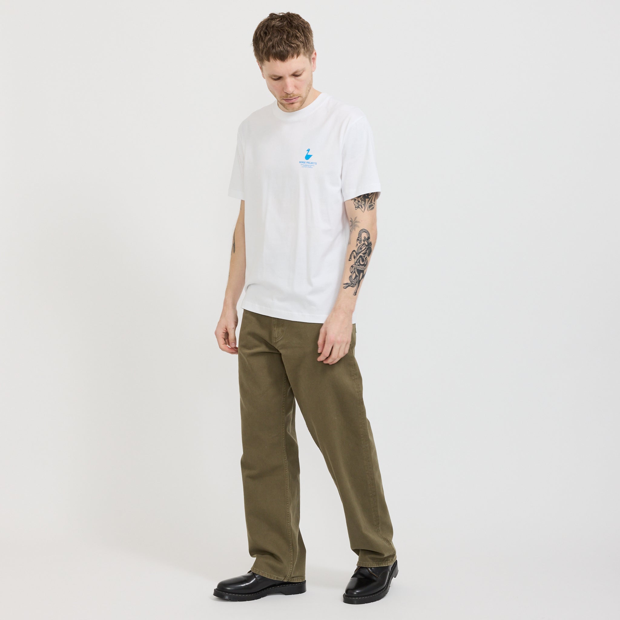 Mogens Relaxed 5 Pocket Heavy Twill Pant Olive Night