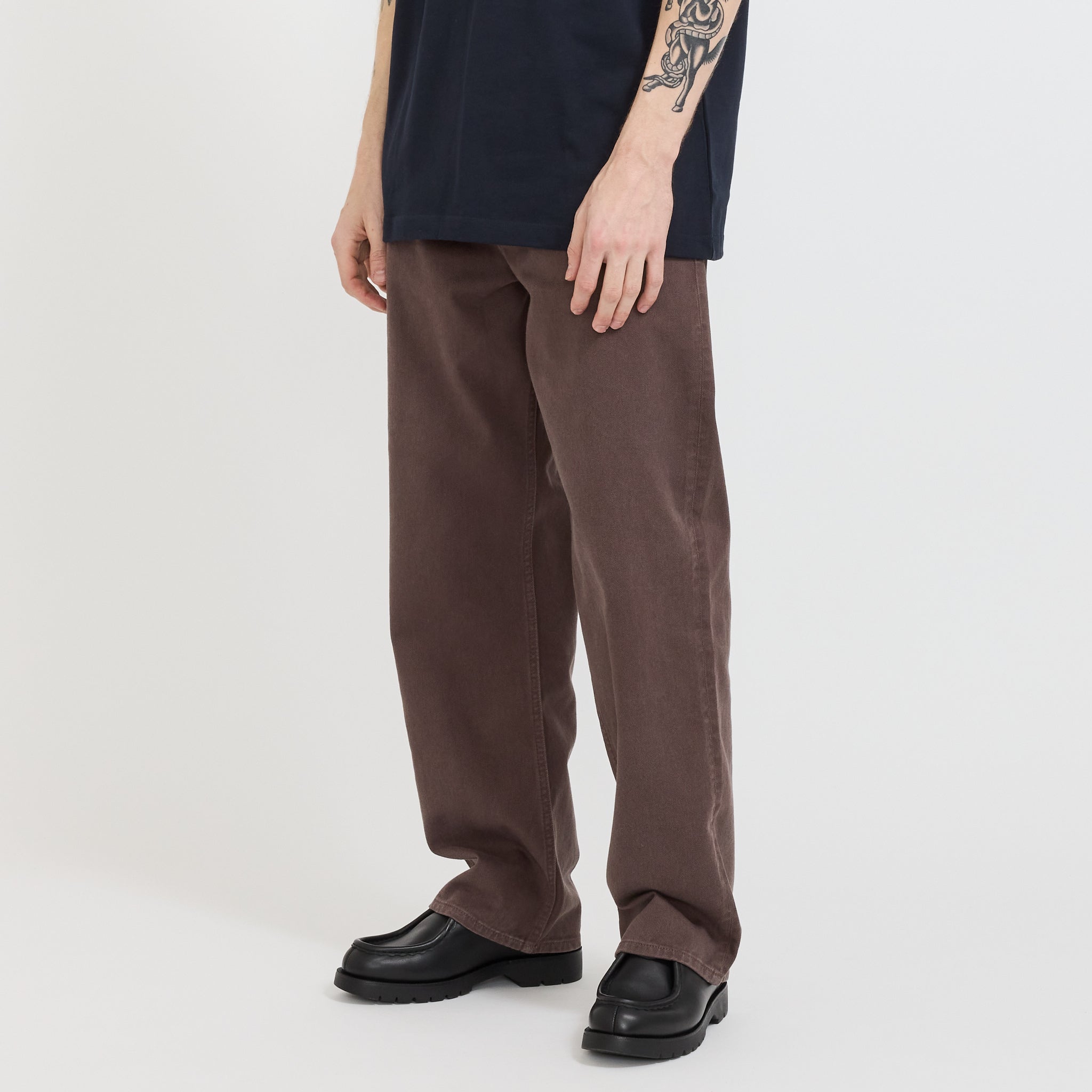 Mogens Relaxed 5 Pocket Heavy Twill Pant Seal Brown