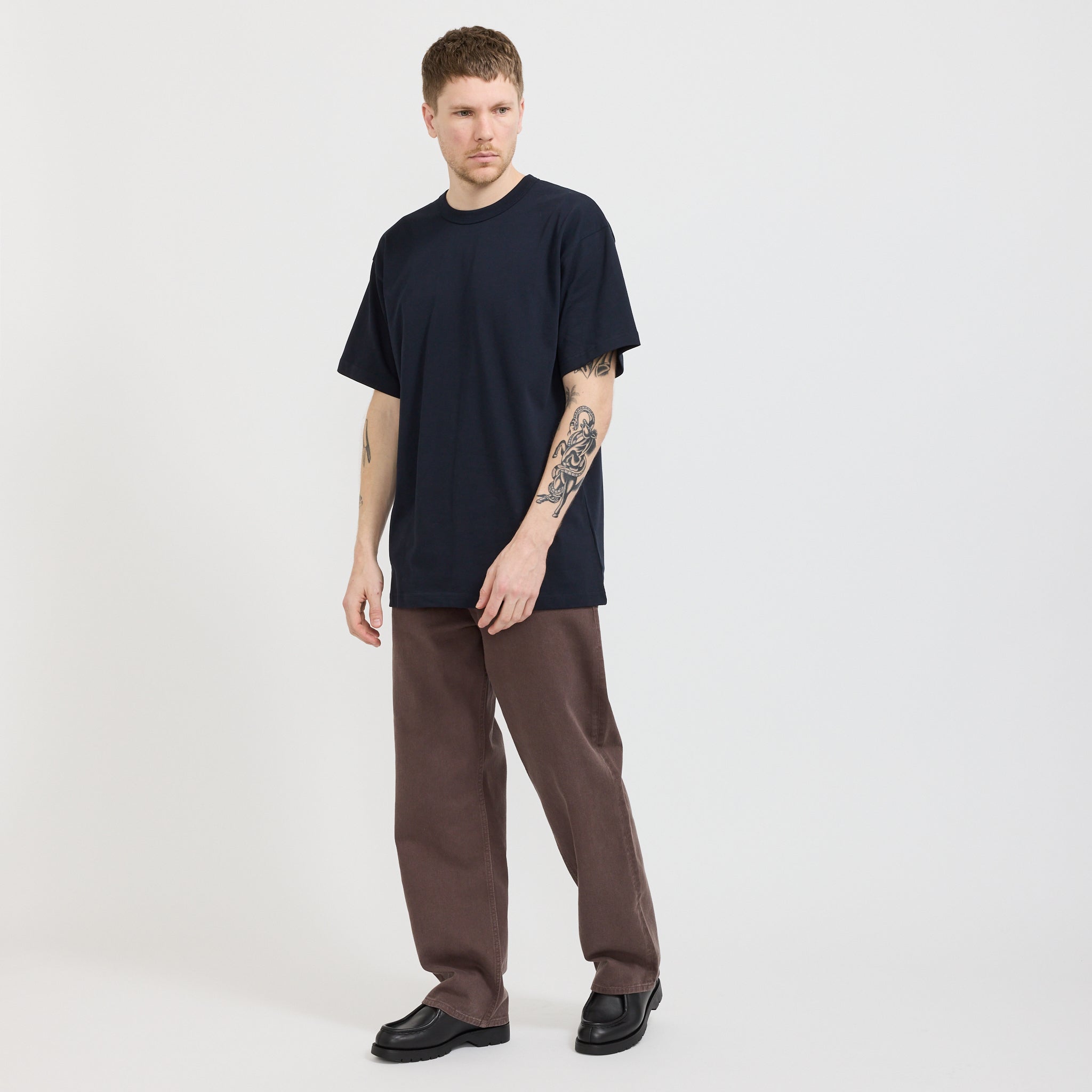 Mogens Relaxed 5 Pocket Heavy Twill Pant Seal Brown