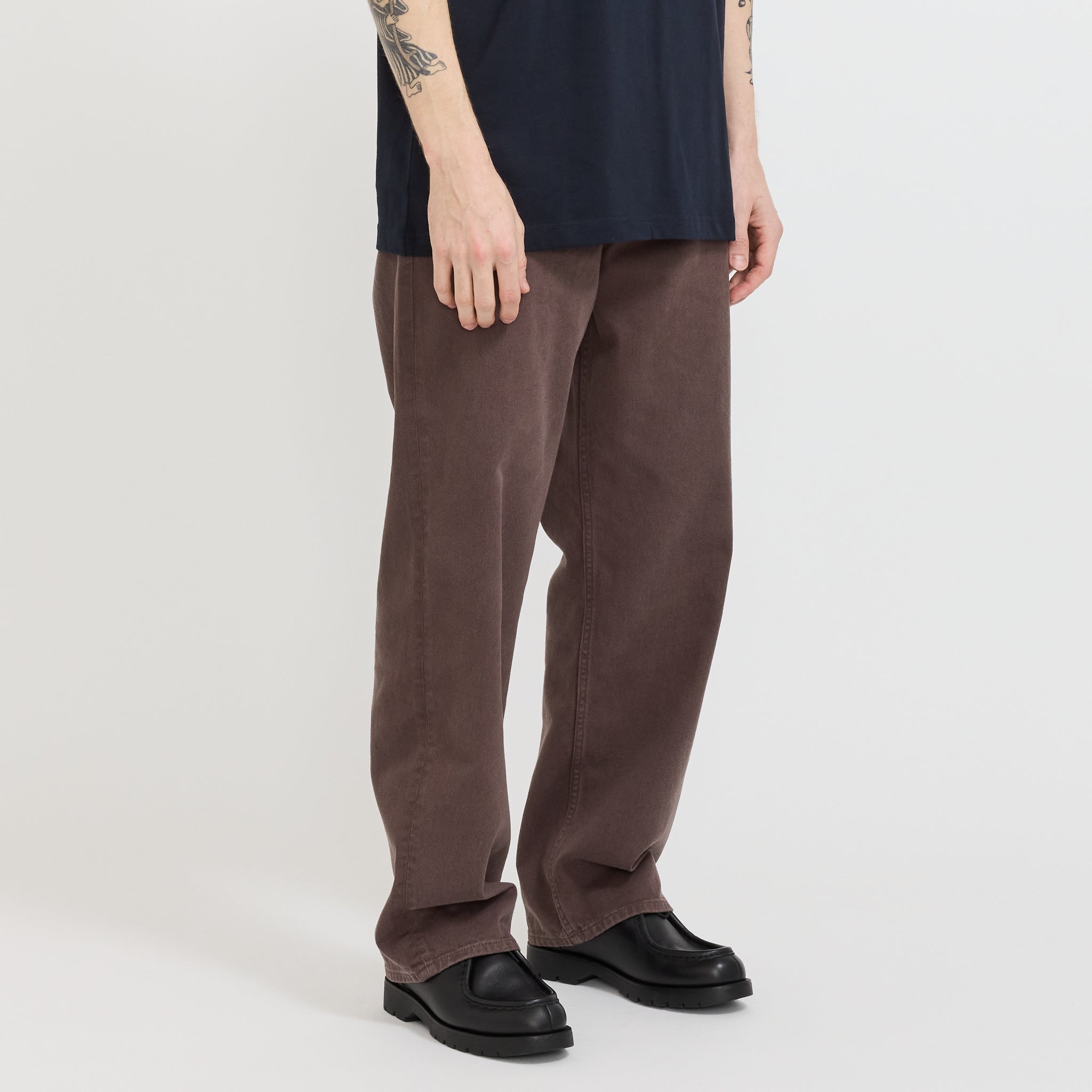 Mogens Relaxed 5 Pocket Heavy Twill Pant Seal Brown